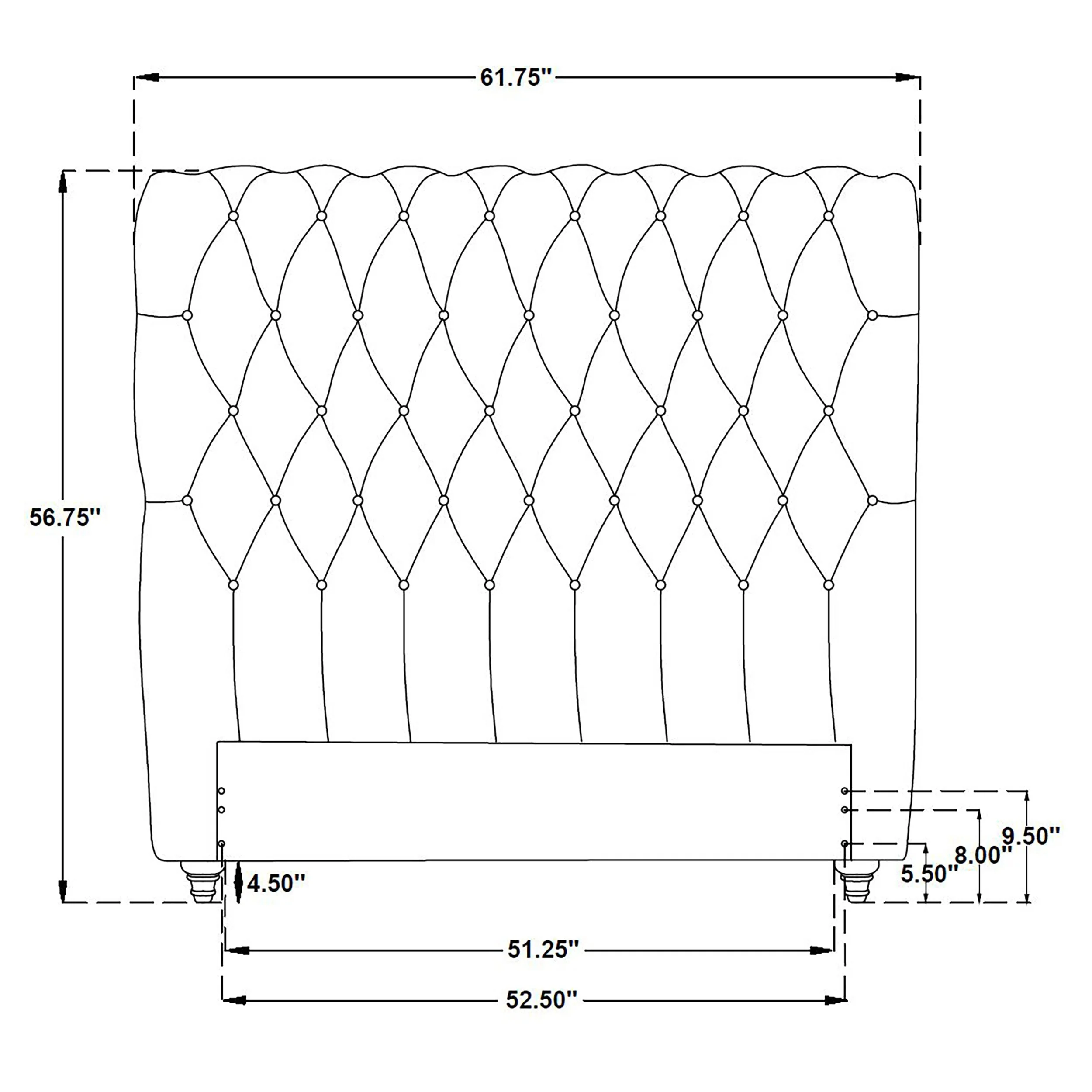Devon 57-inch Upholstered Headboard - Image 30