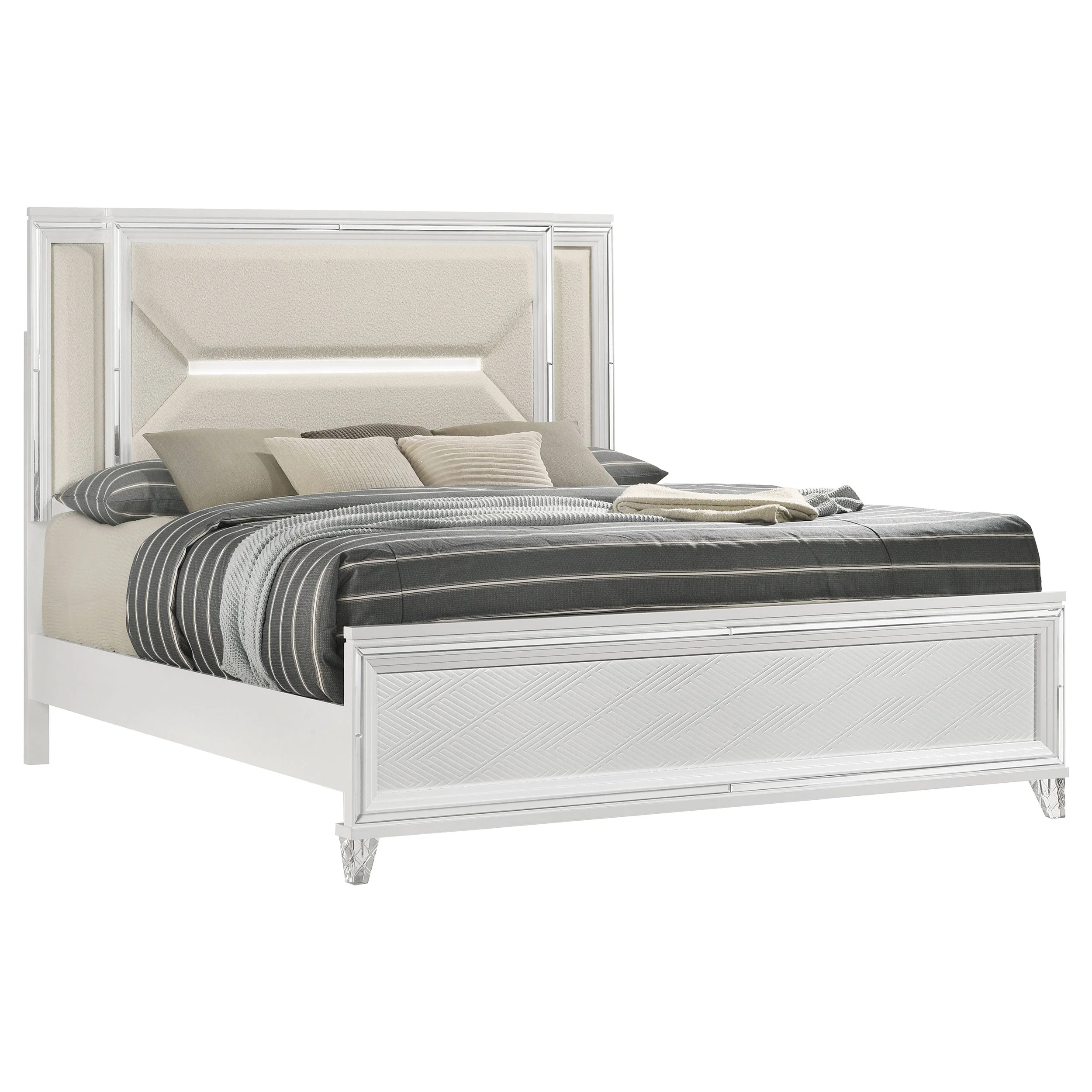 Marmore 64-inch Panel Bed LED Headboard - Image 8
