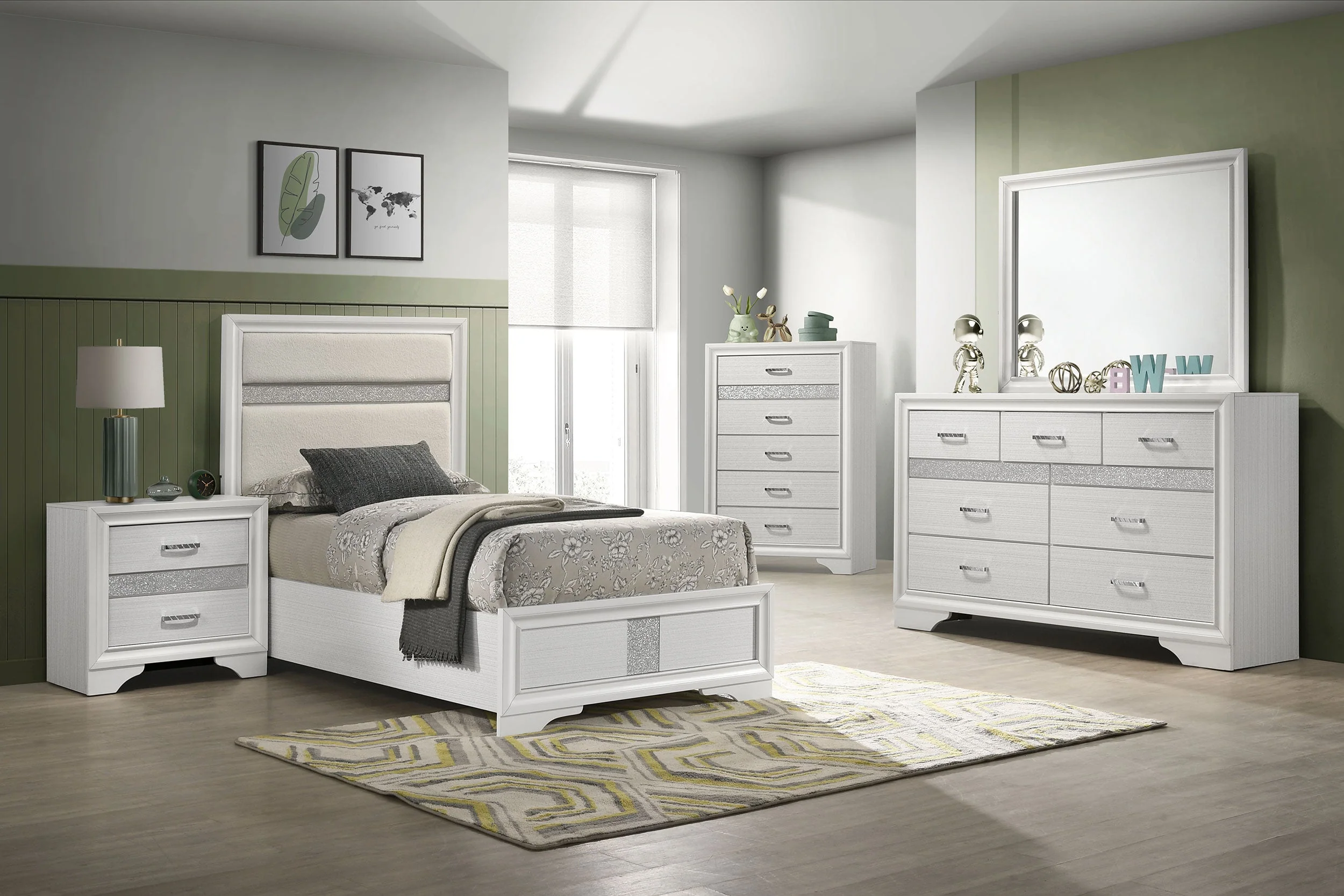 Miranda 54-inch Upholstered Panel Bed - Image 105