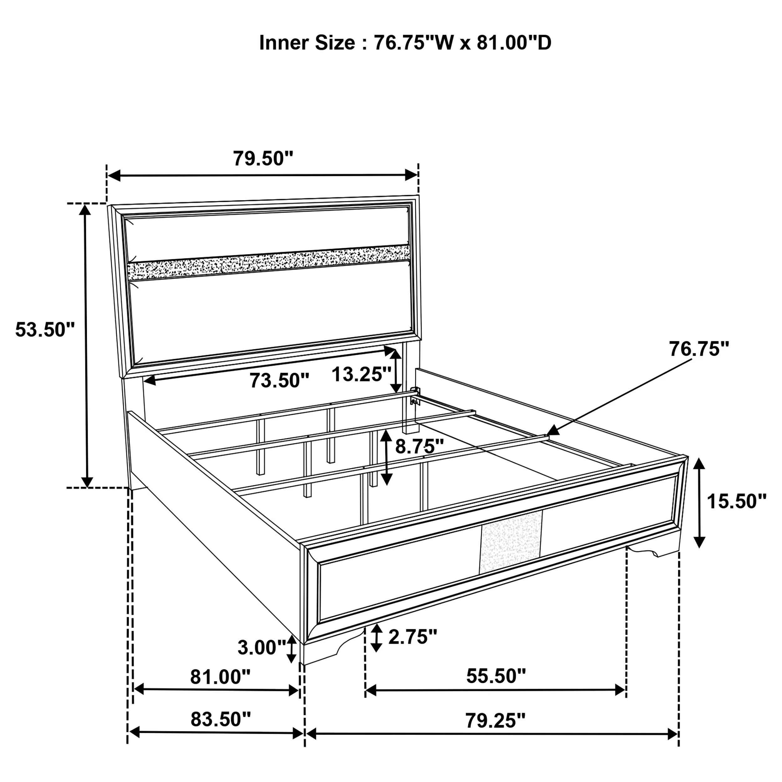 Miranda 54-inch Upholstered Panel Bed - Image 112