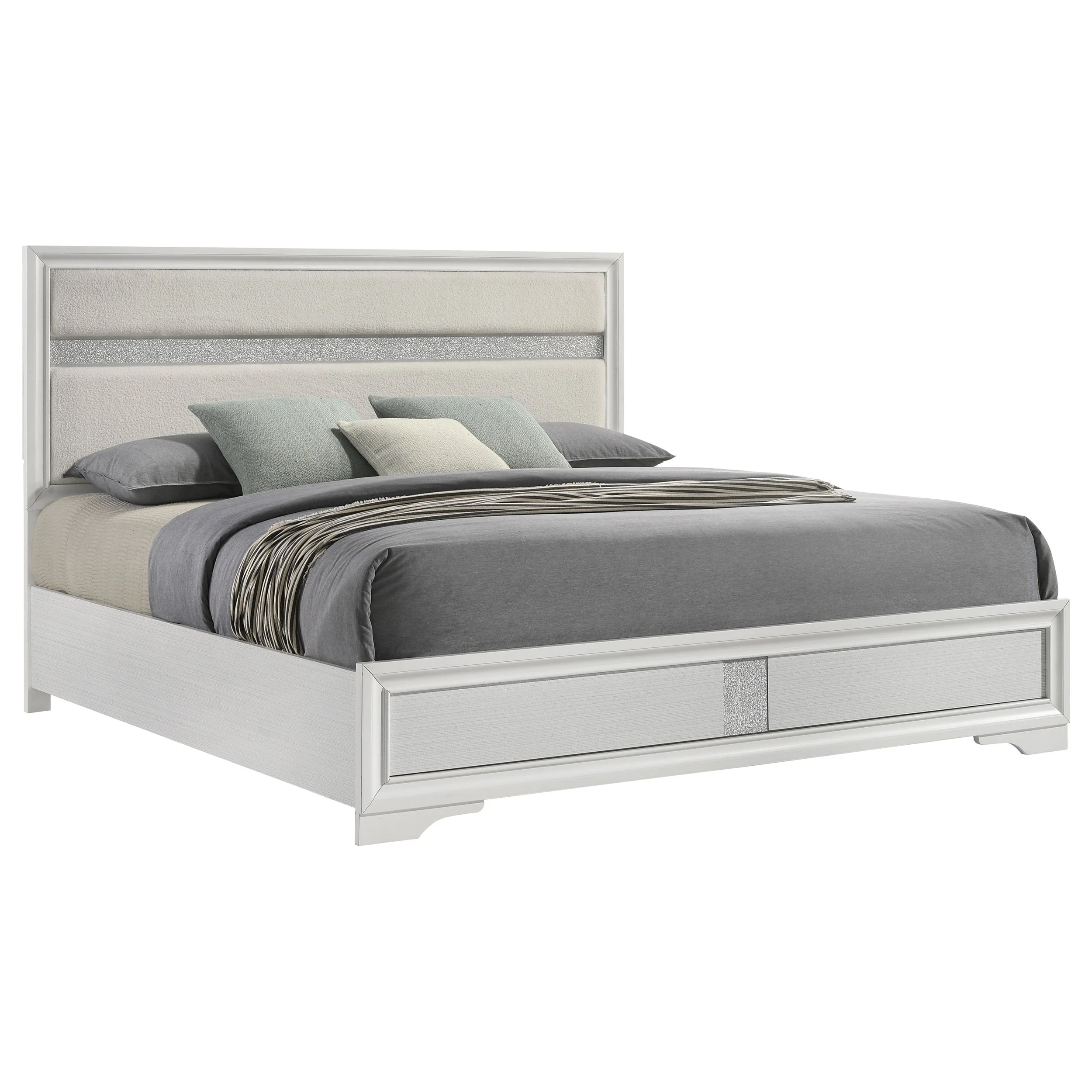 Miranda 54-inch Upholstered Panel Bed - Image 32