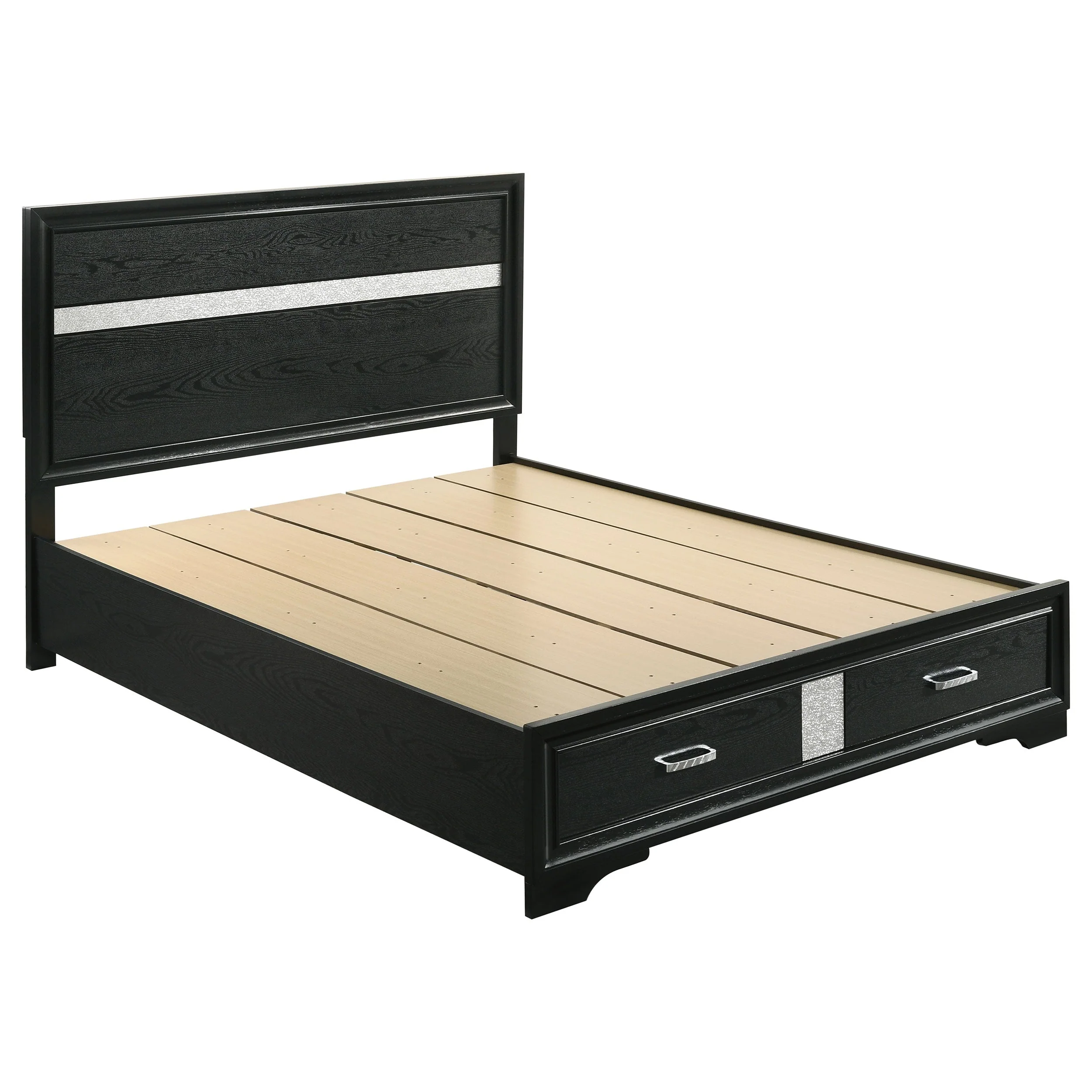Miranda 51-inch Wood Storage Panel Bed - Image 16