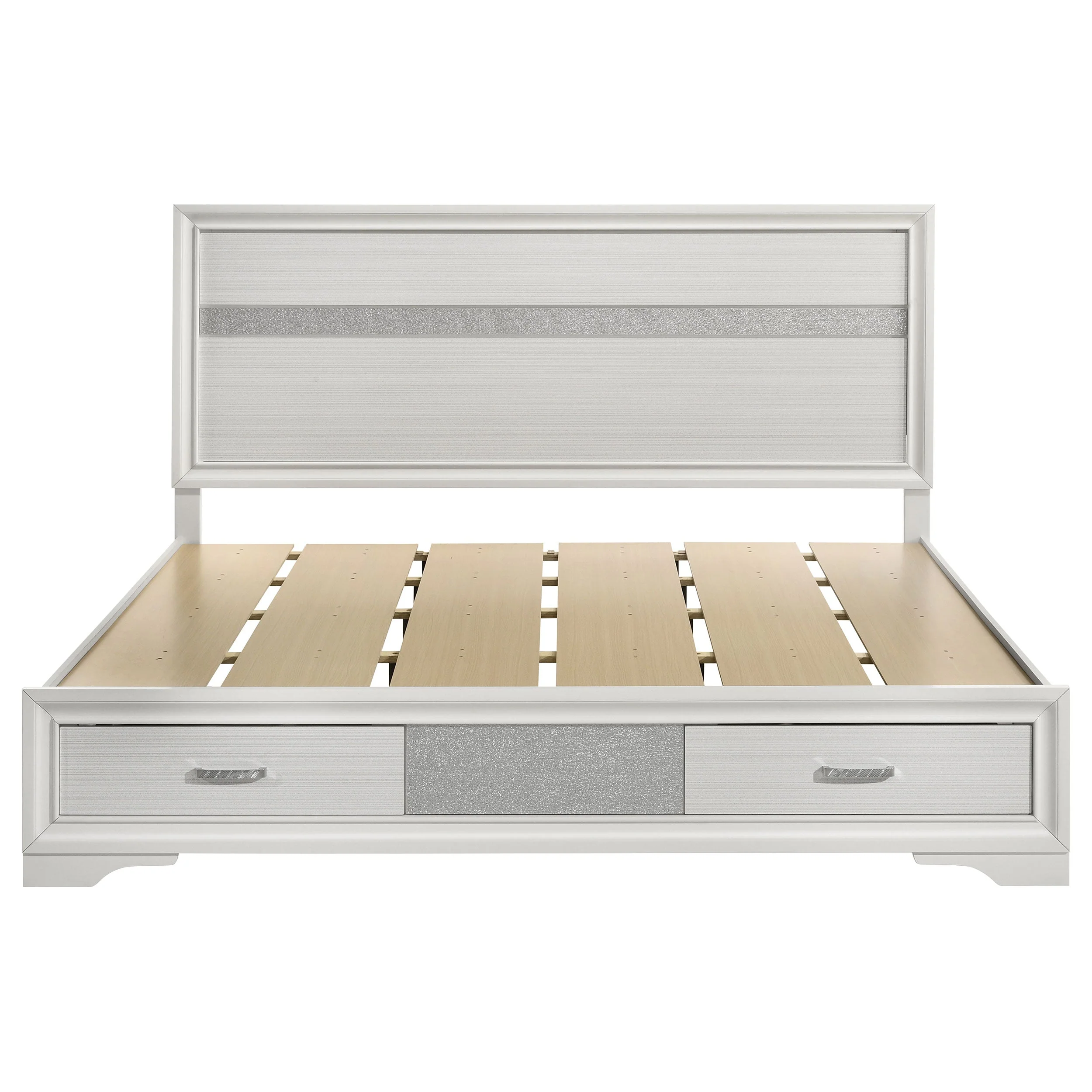 Miranda 51-inch Wood Storage Panel Bed - Image 42