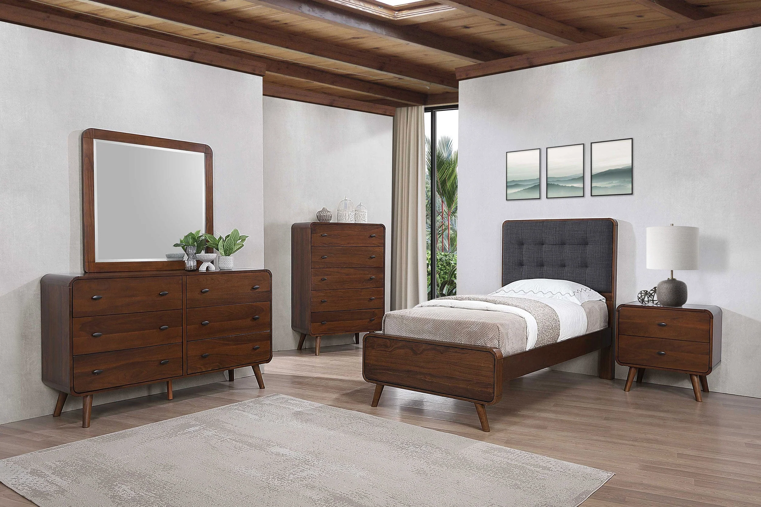 Robyn Wood Platform Bed - Image 115