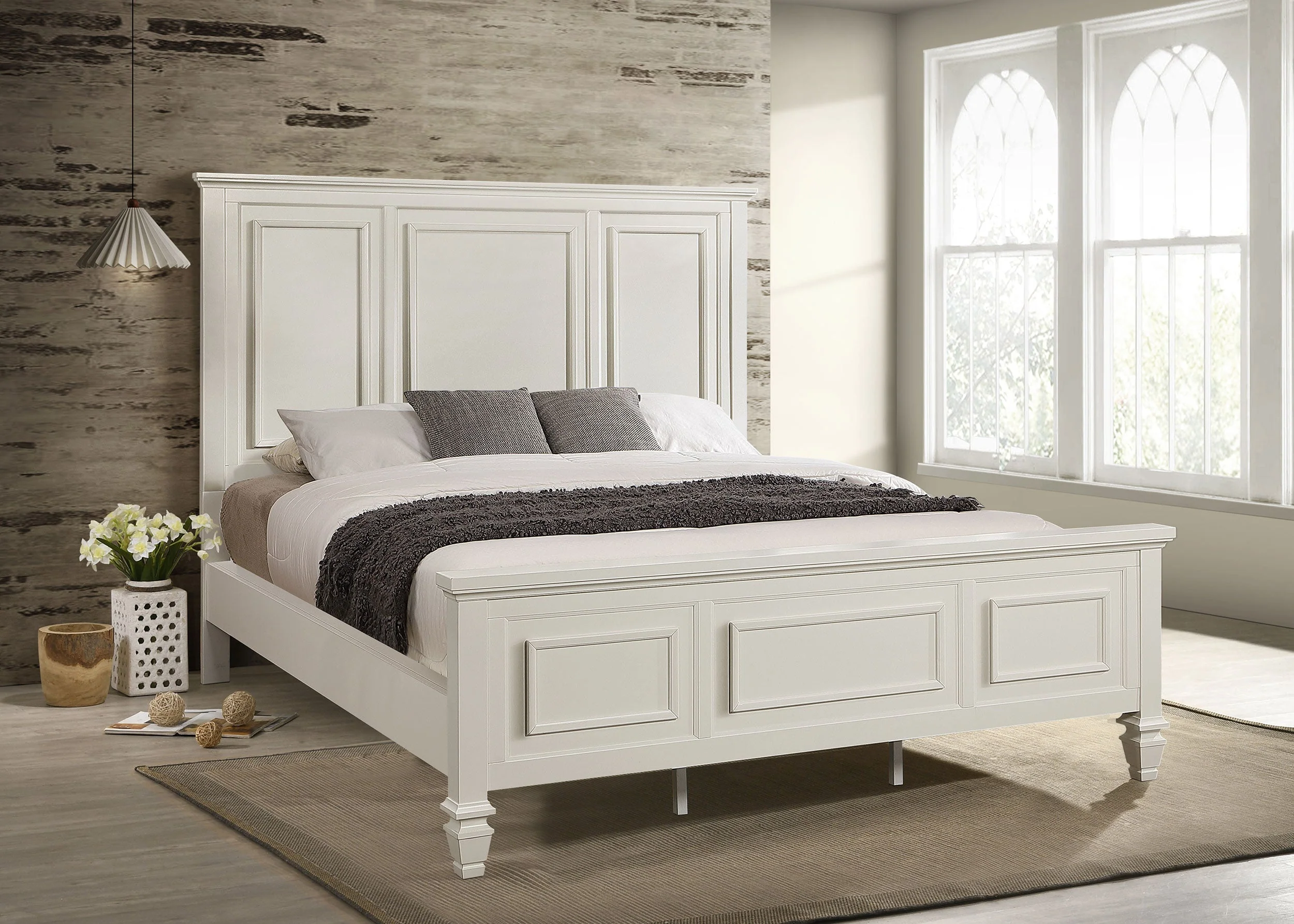 Sandy Beach Wood Panel Bed - Image 9