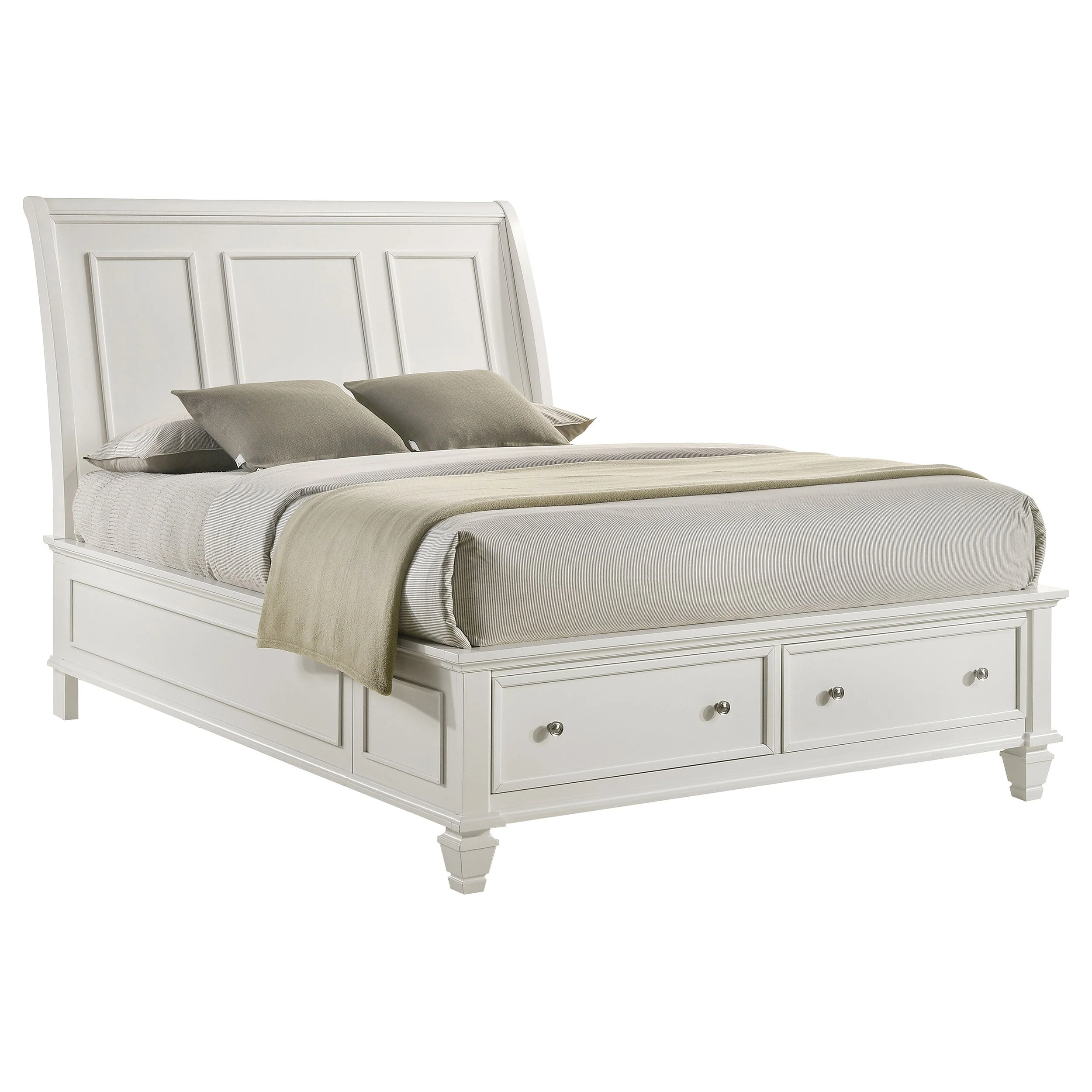 Sandy Beach Wood Storage Panel Bed - Image 7
