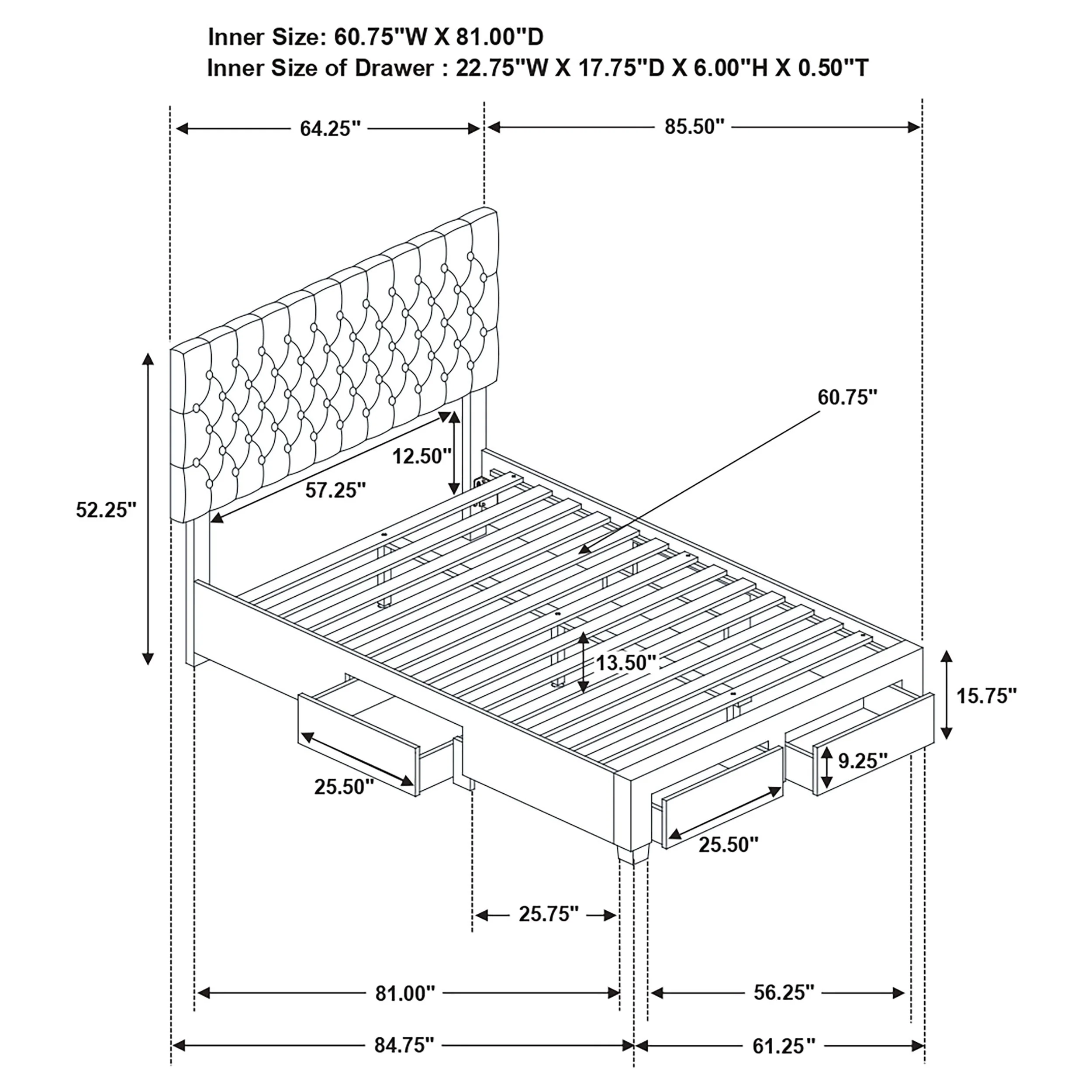 Soledad Upholstered Storage Panel Bed - Image 19