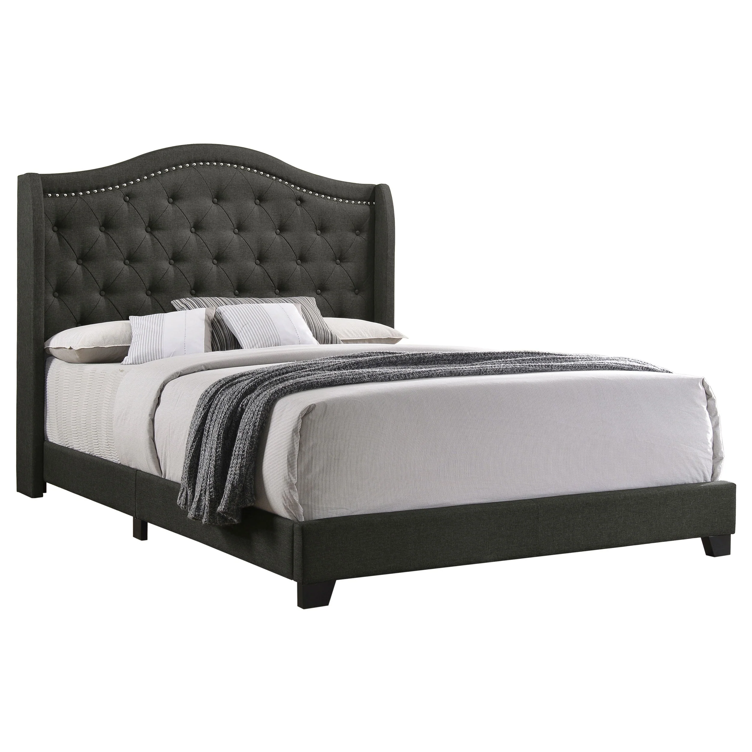 Sonoma Upholstered Wingback Bed - Image 19