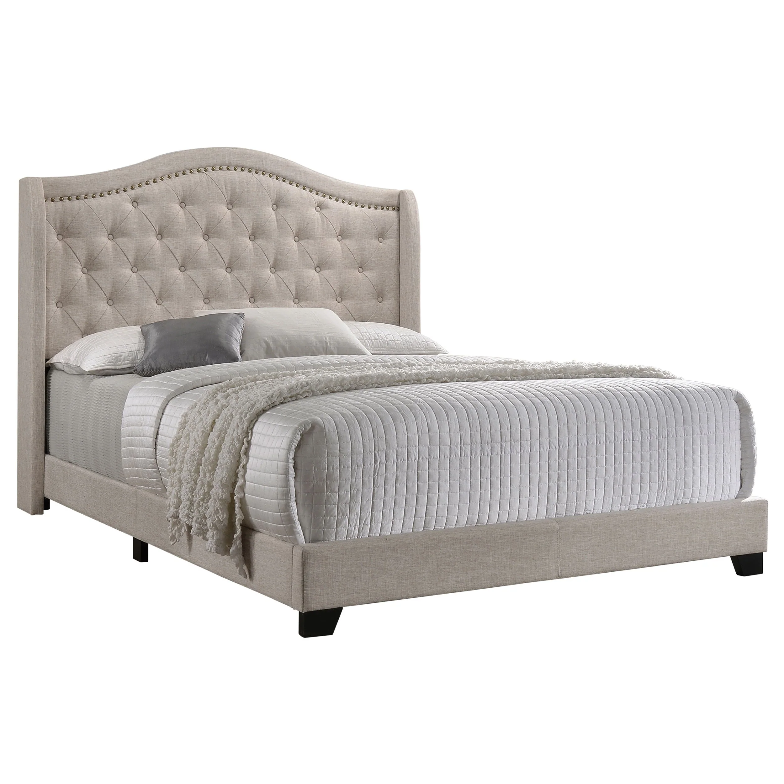 Sonoma Upholstered Wingback Bed - Image 24