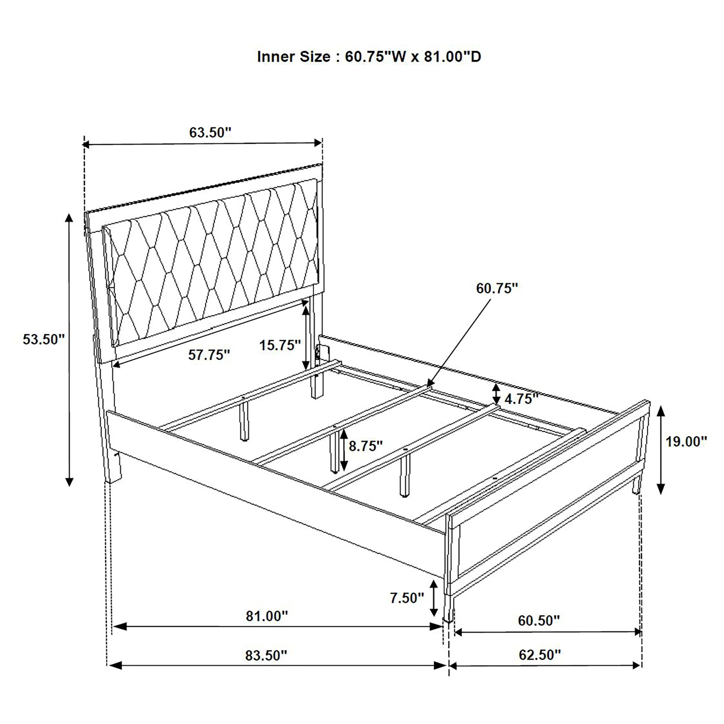 Sonora Upholstered Panel Bed - Image 28