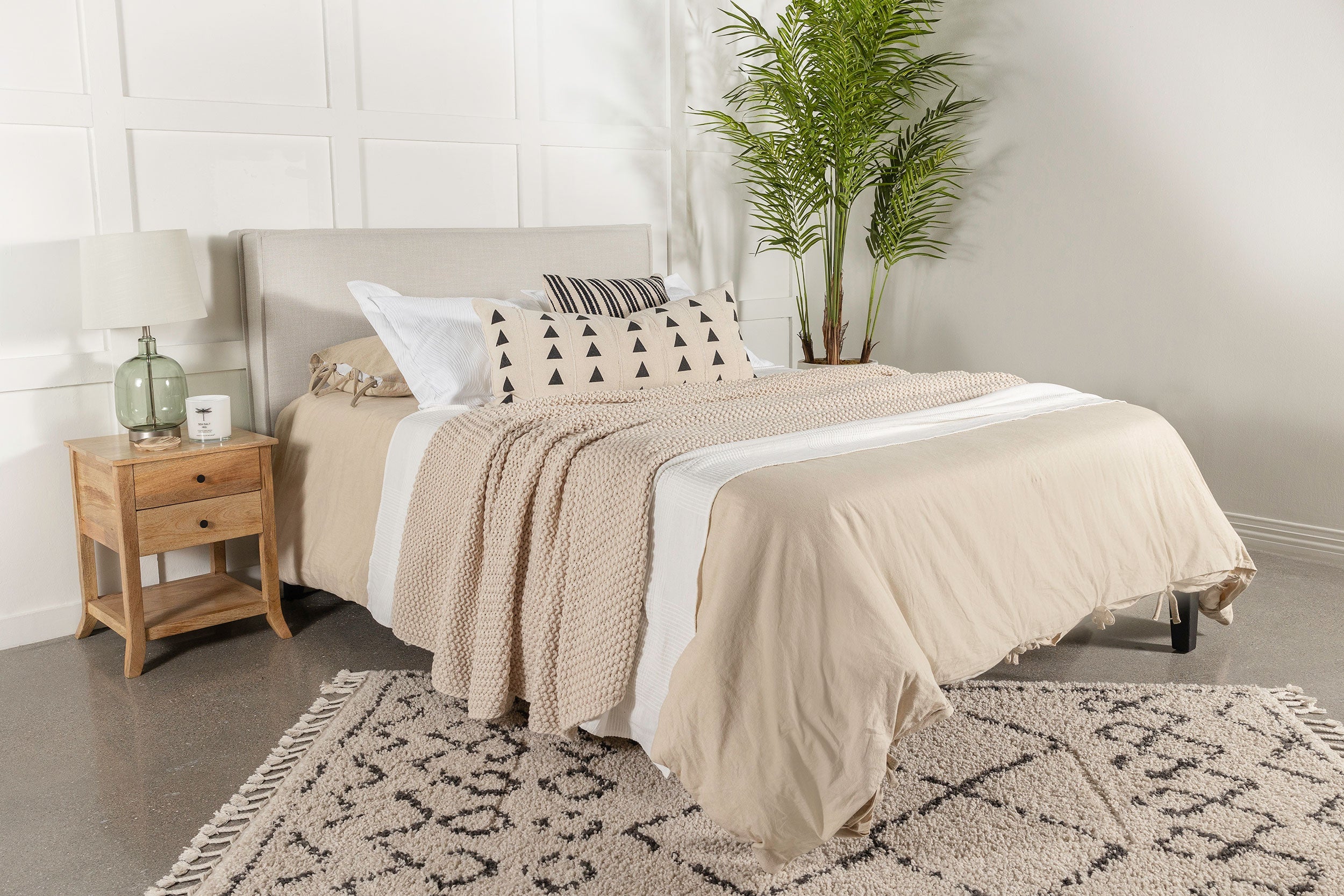 Izzy Upholstered or Full Panel Headboard Sand - Image 29