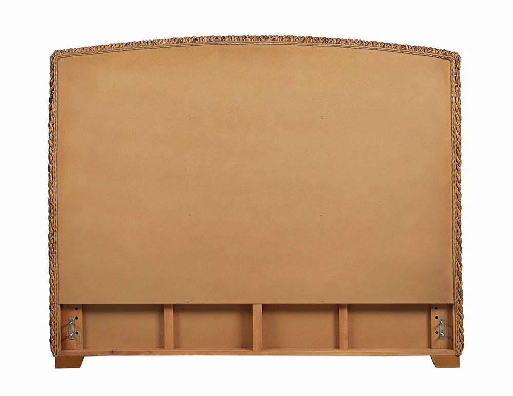 Laughton Woven Banana Leaf Panel Headboard Amber - Image 12