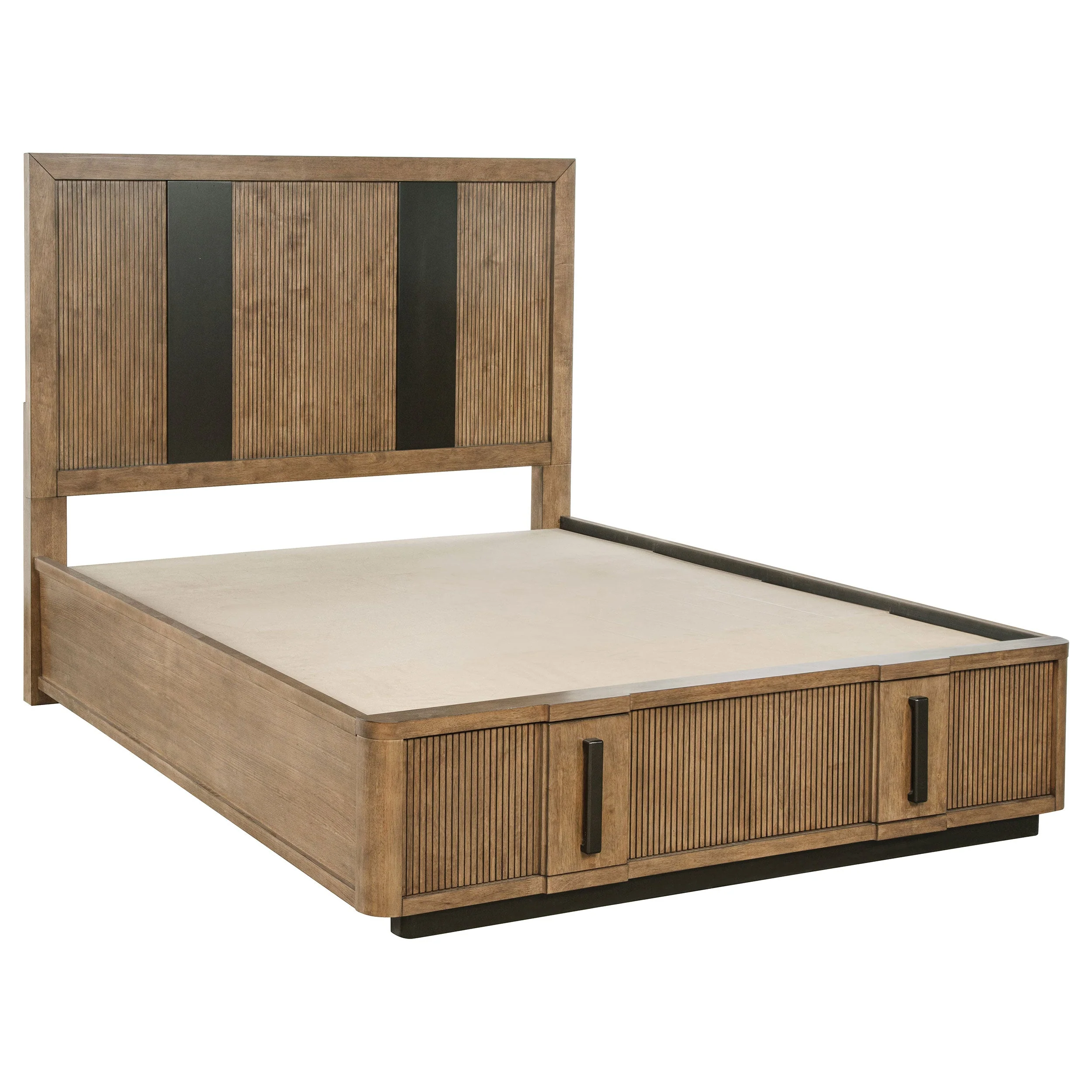 Terrace 2-drawer Storage Bed Ash Brown - Image 5