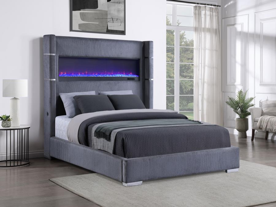 Tisdall Upholstered Flame Visualizer Bed - Image 7