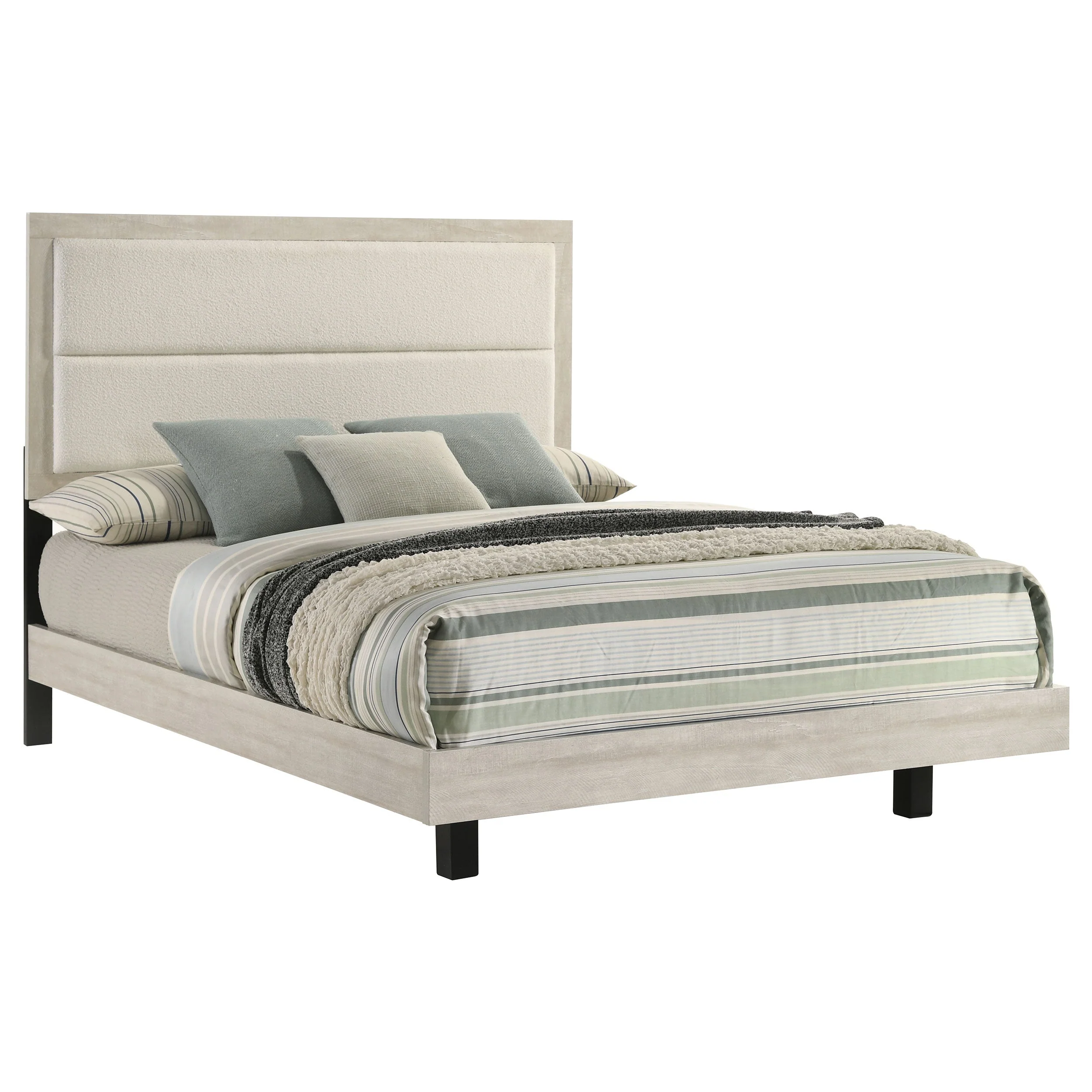 Trenton 54-inch Wood Panel Bed Rustic Cream - Image 13
