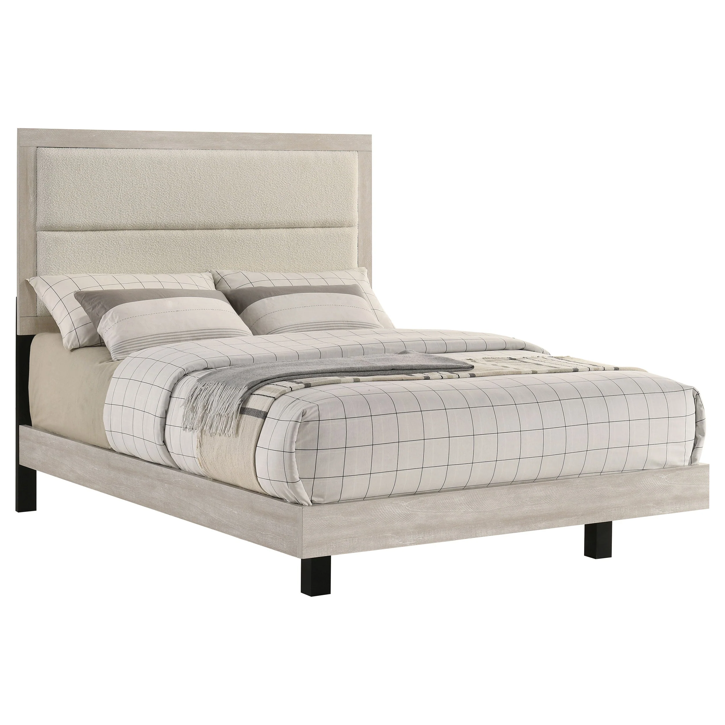 Trenton 54-inch Wood Panel Bed Rustic Cream - Image 15