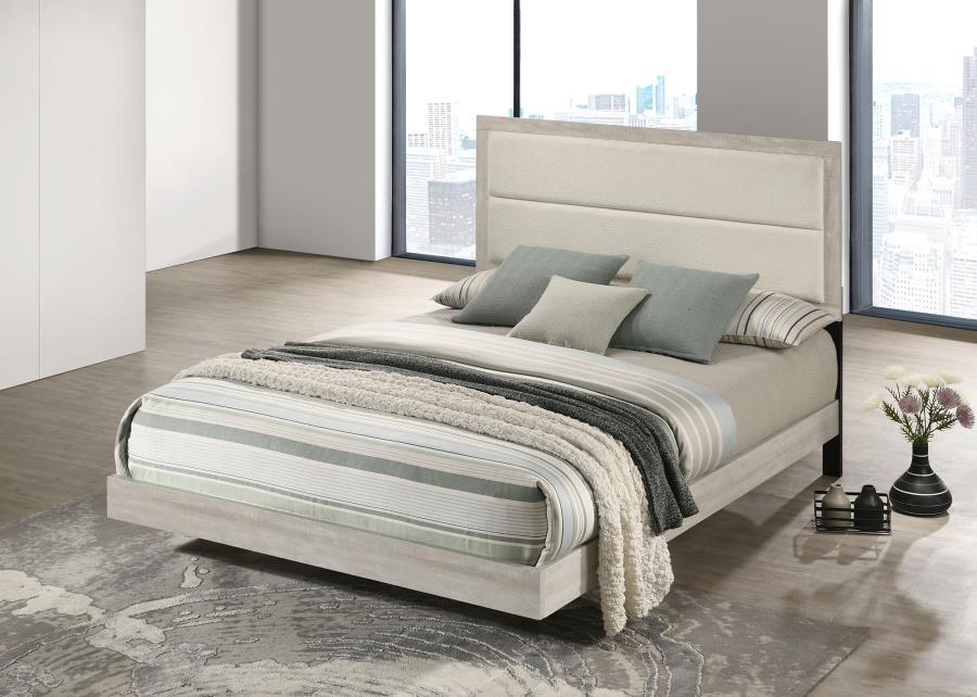 Trenton 54-inch Wood Panel Bed Rustic Cream - Image 3