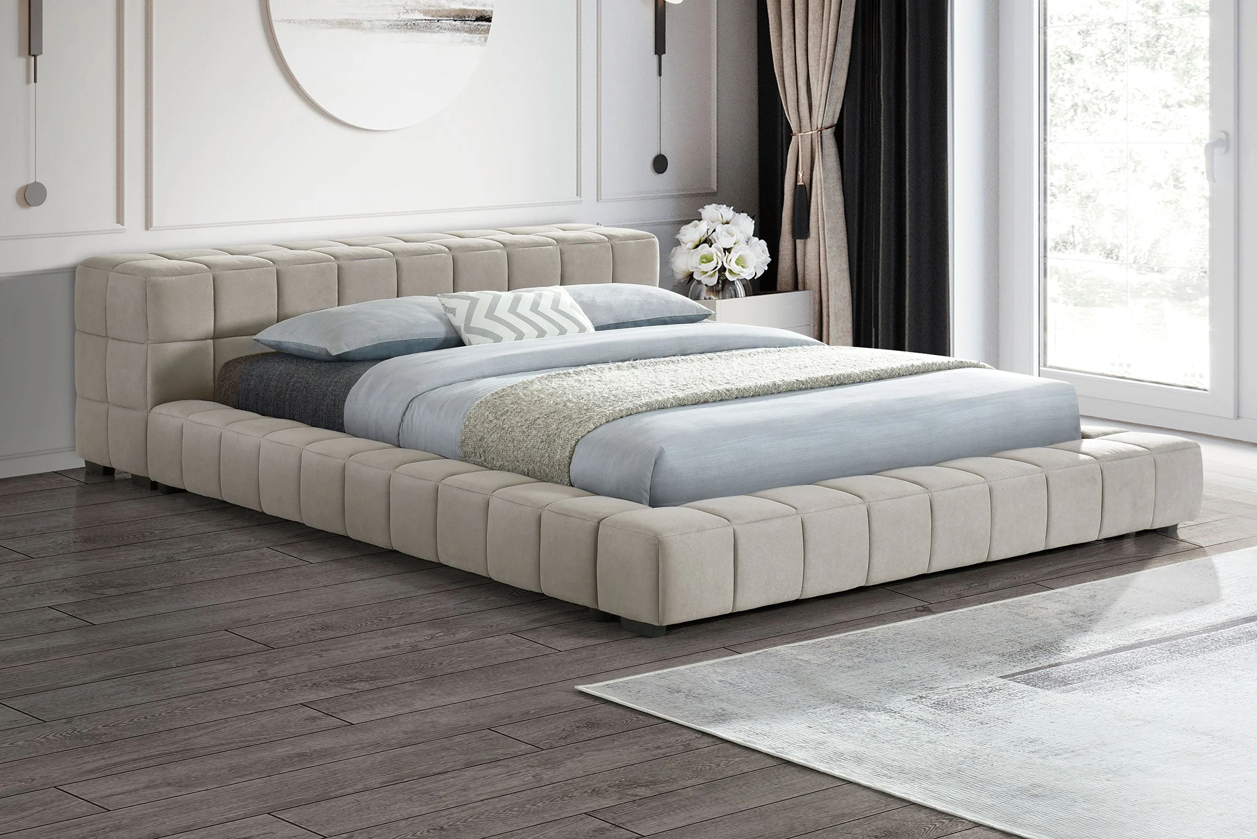 Trinity Upholstered Platform Bed - Image 13