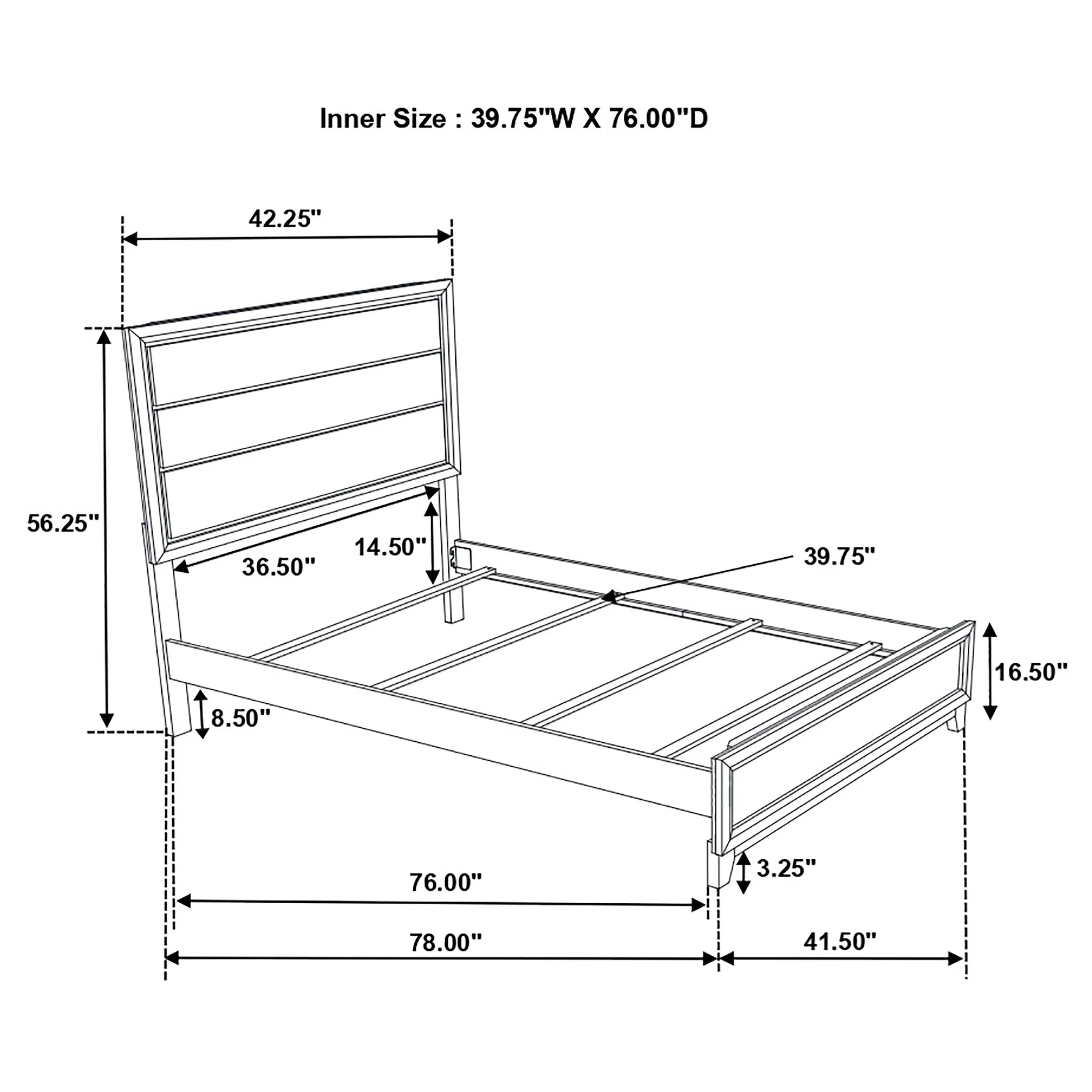 Watson Wood Panel Bed Grey Oak - Image 35
