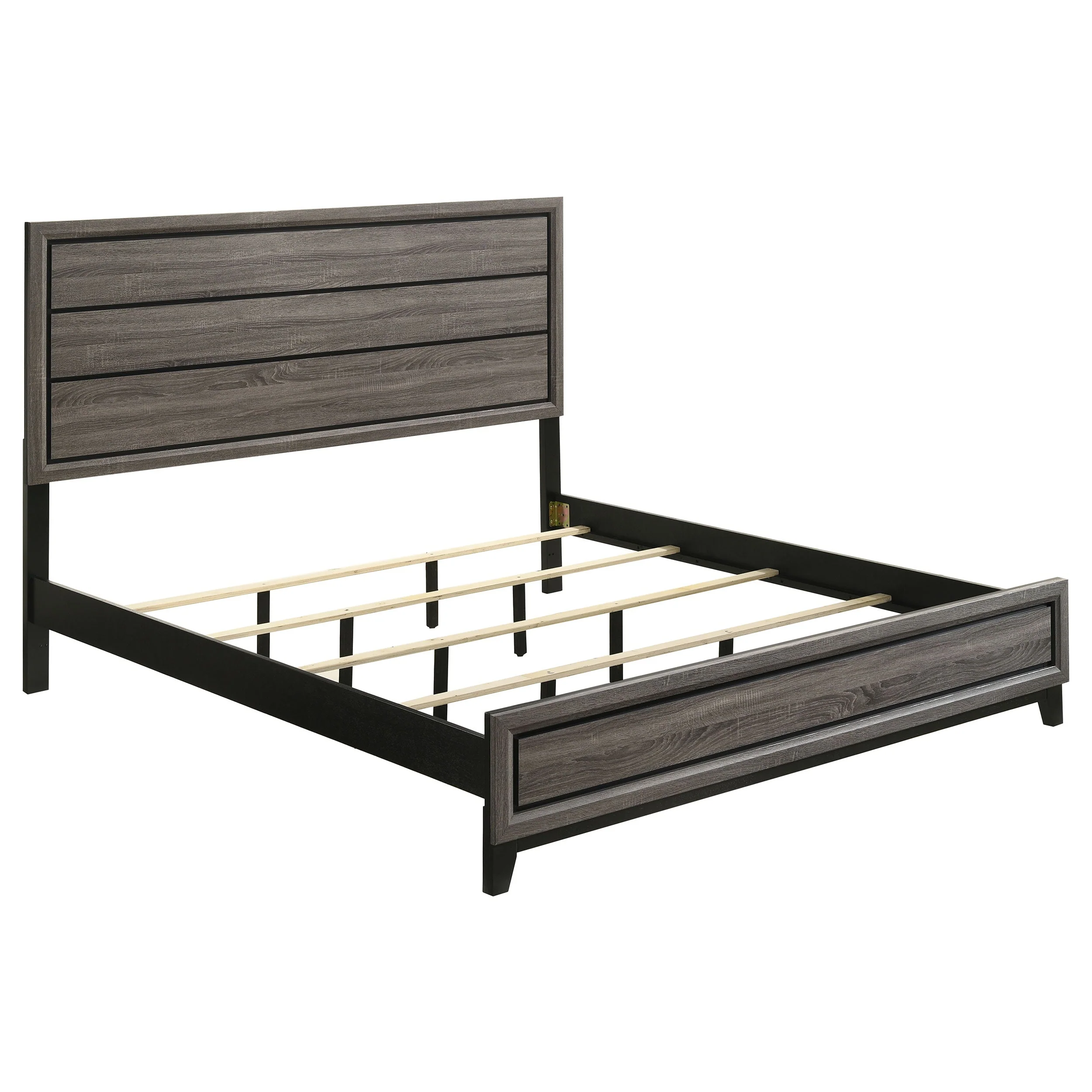 Watson Wood Panel Bed Grey Oak - Image 7
