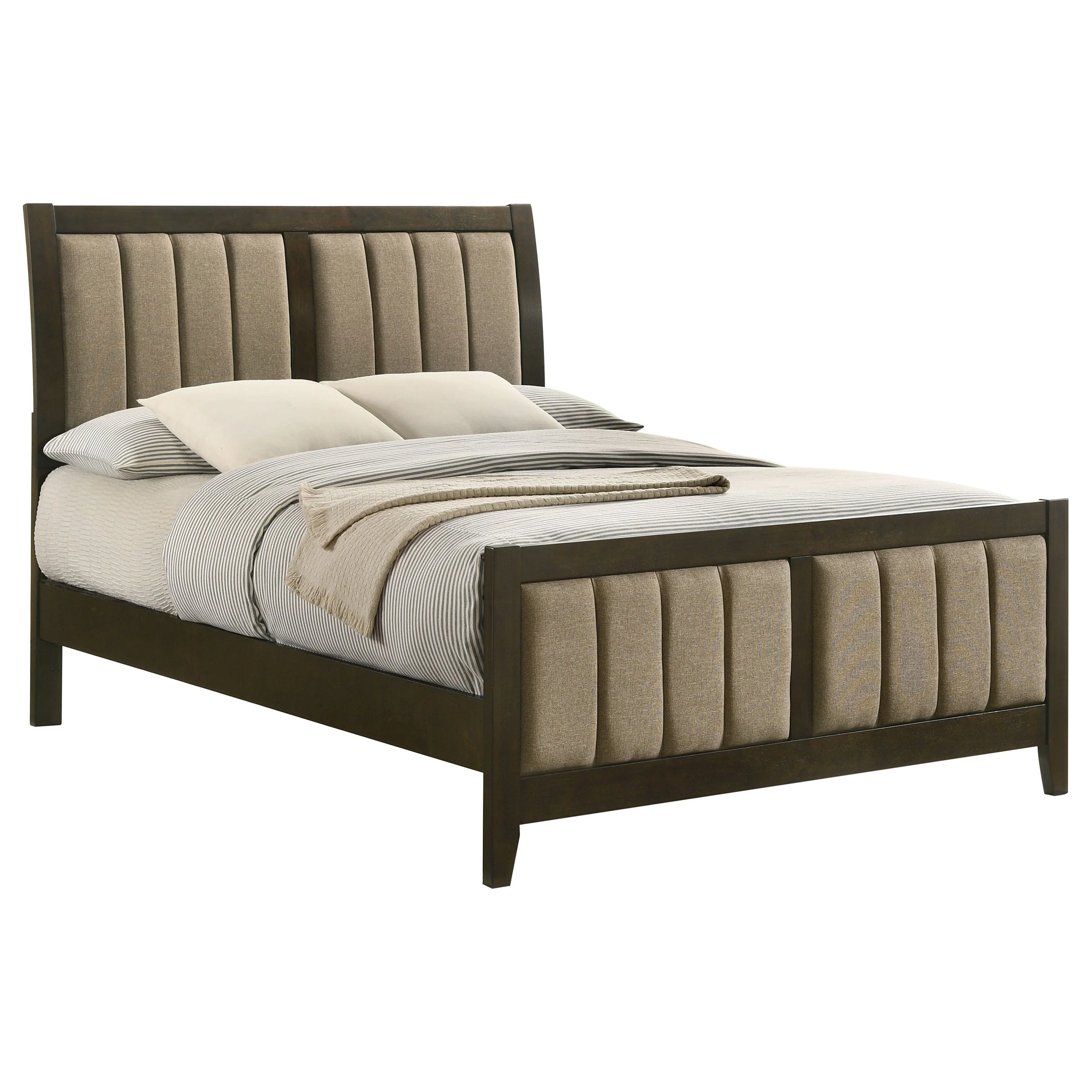 Wilkes 51-inch Upholstered Bed Dark Cocoa - Image 19