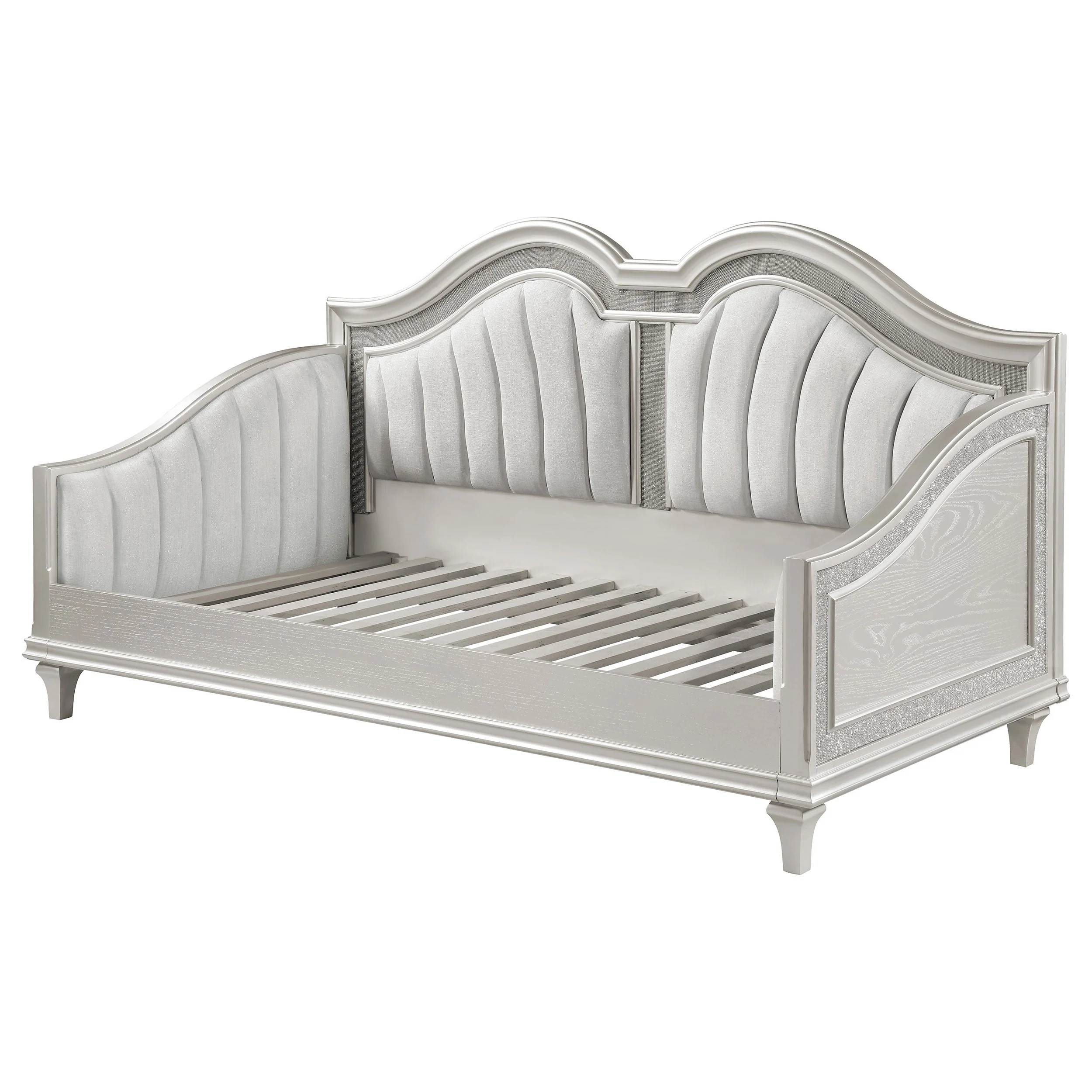 Evangeline Upholstered Twin Daybed Silver Oak - Image 7