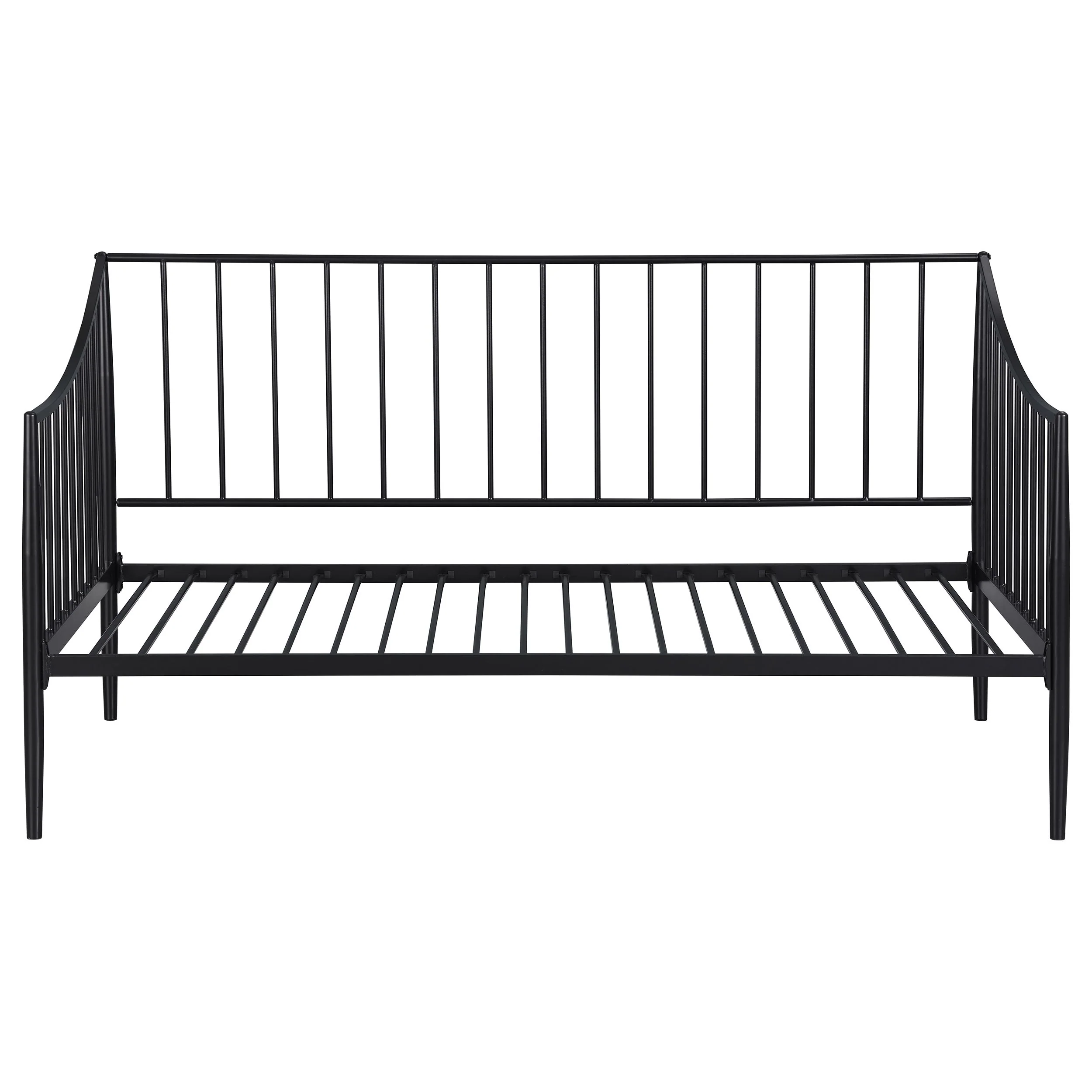 Newbury Metal Twin Daybed Bed Frame Matte Black - Image 4
