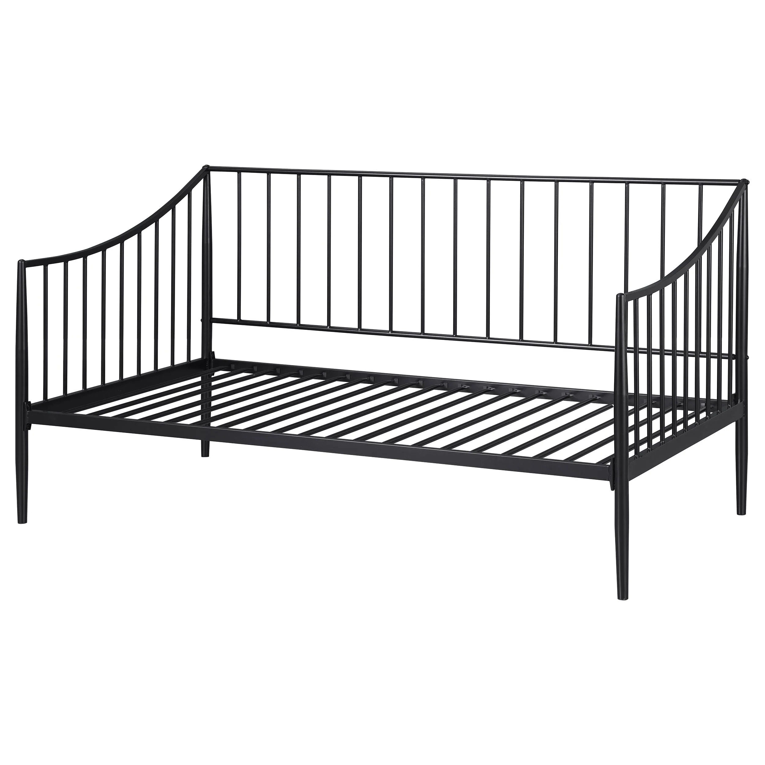 Newbury Metal Twin Daybed Bed Frame Matte Black - Image 5