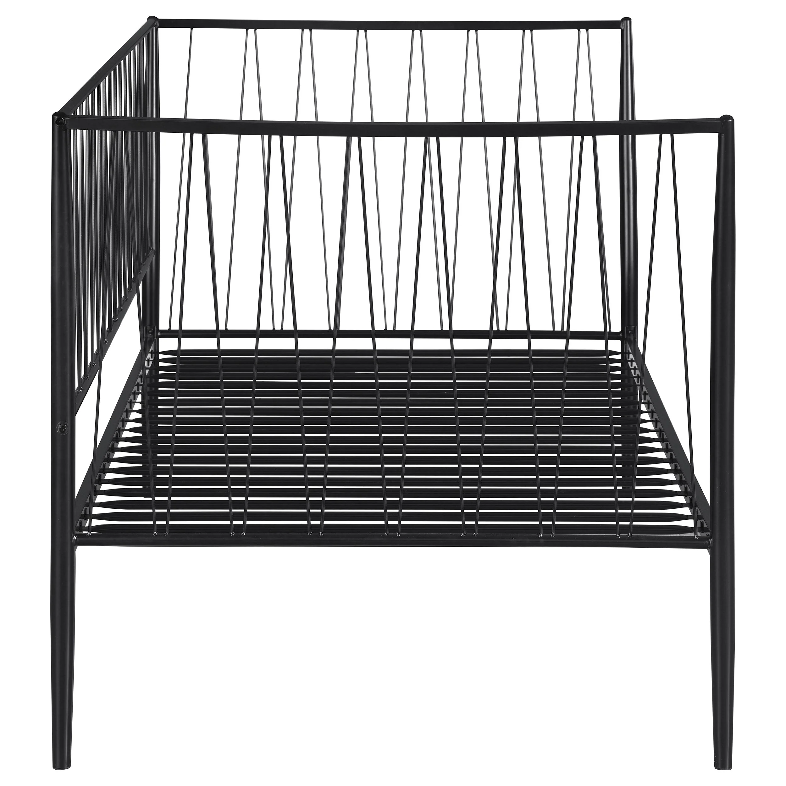 Richland Metal Twin Daybed Bed Frame Matte Black - Image 9