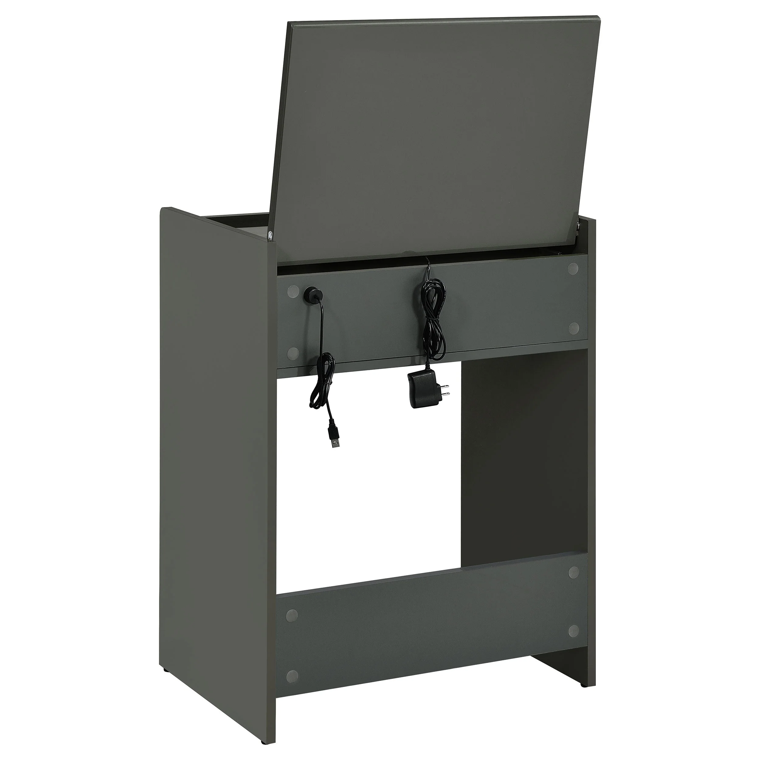 Danbury 3-drawer Makeup Vanity & Stool Set High Gloss - Image 36