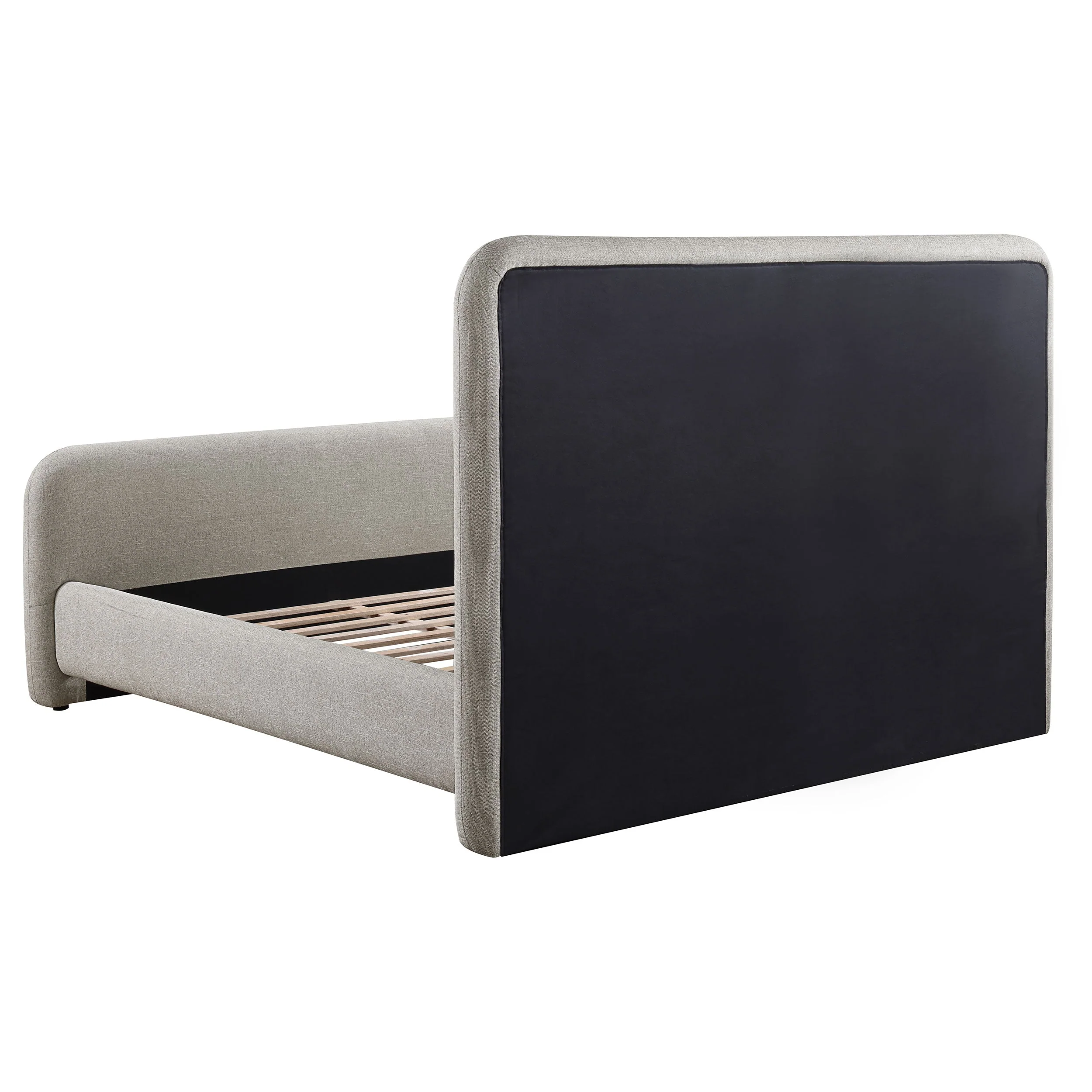Wren Upholstered Panel Bed Grey - Image 10