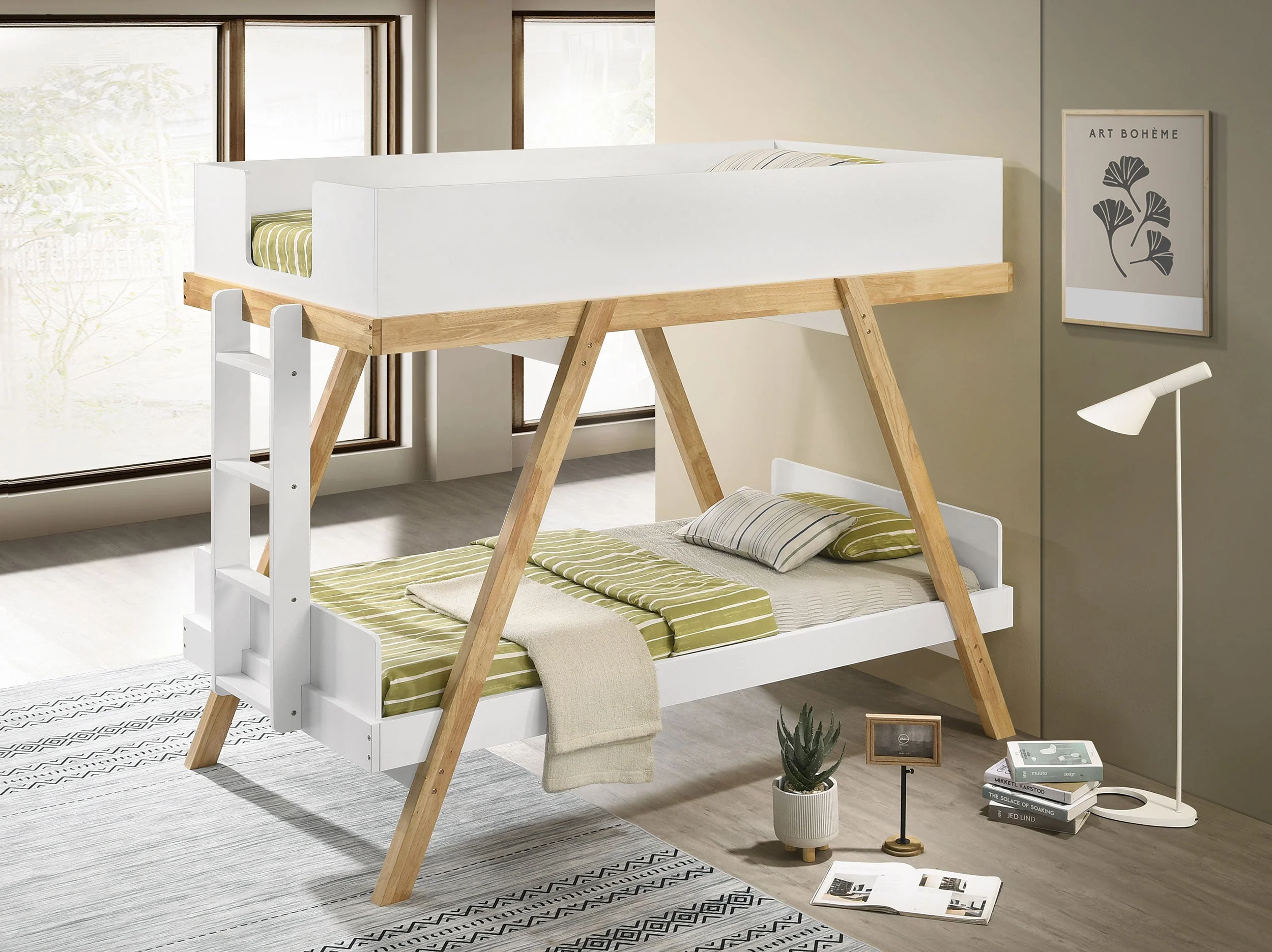 Frankie Wood Twin Over Twin Bunk Bed - Image 10