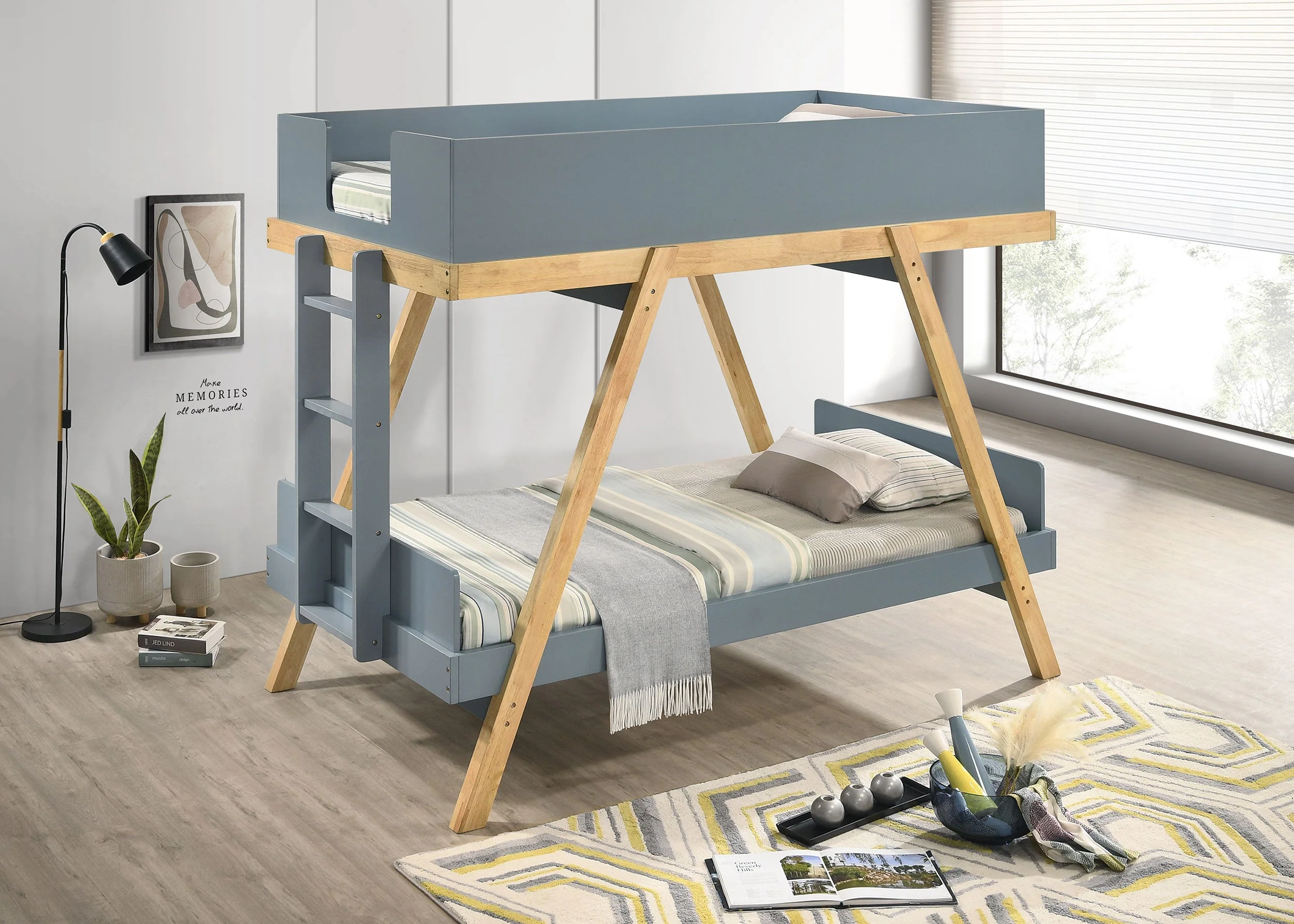 Frankie Wood Twin Over Twin Bunk Bed - Image 11