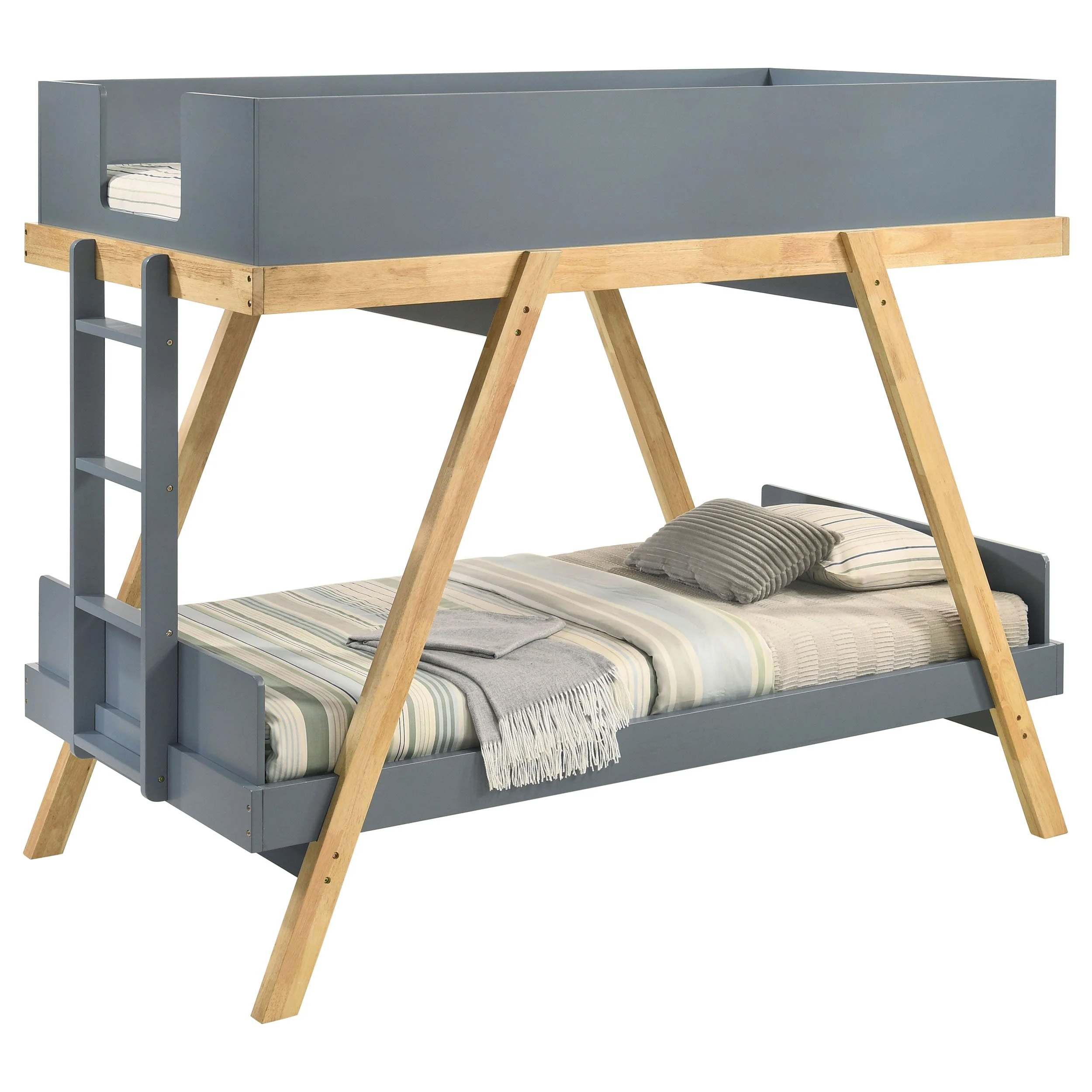 Frankie Wood Twin Over Twin Bunk Bed - Image 8
