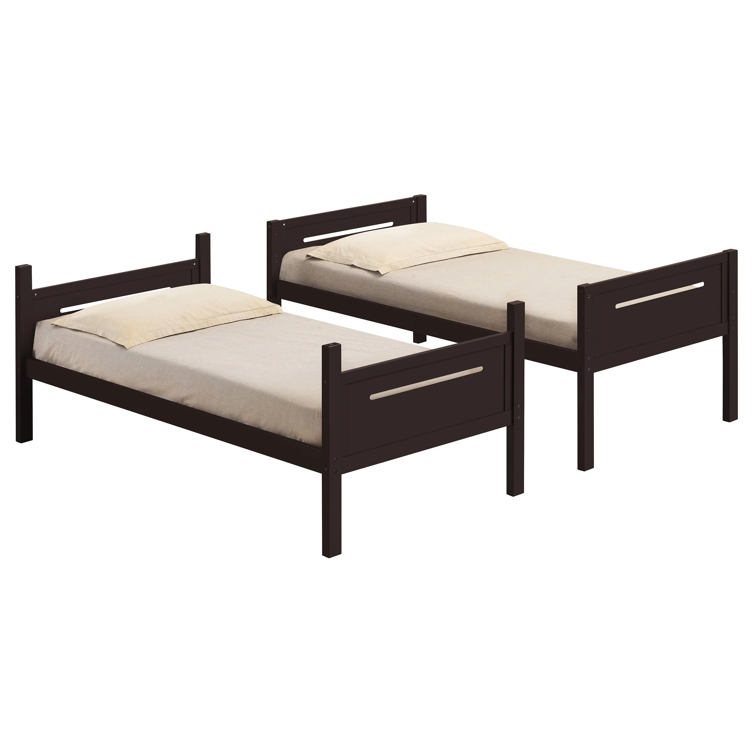Littleton Wood Twin Over Twin Bunk Bed Espresso - Image 31