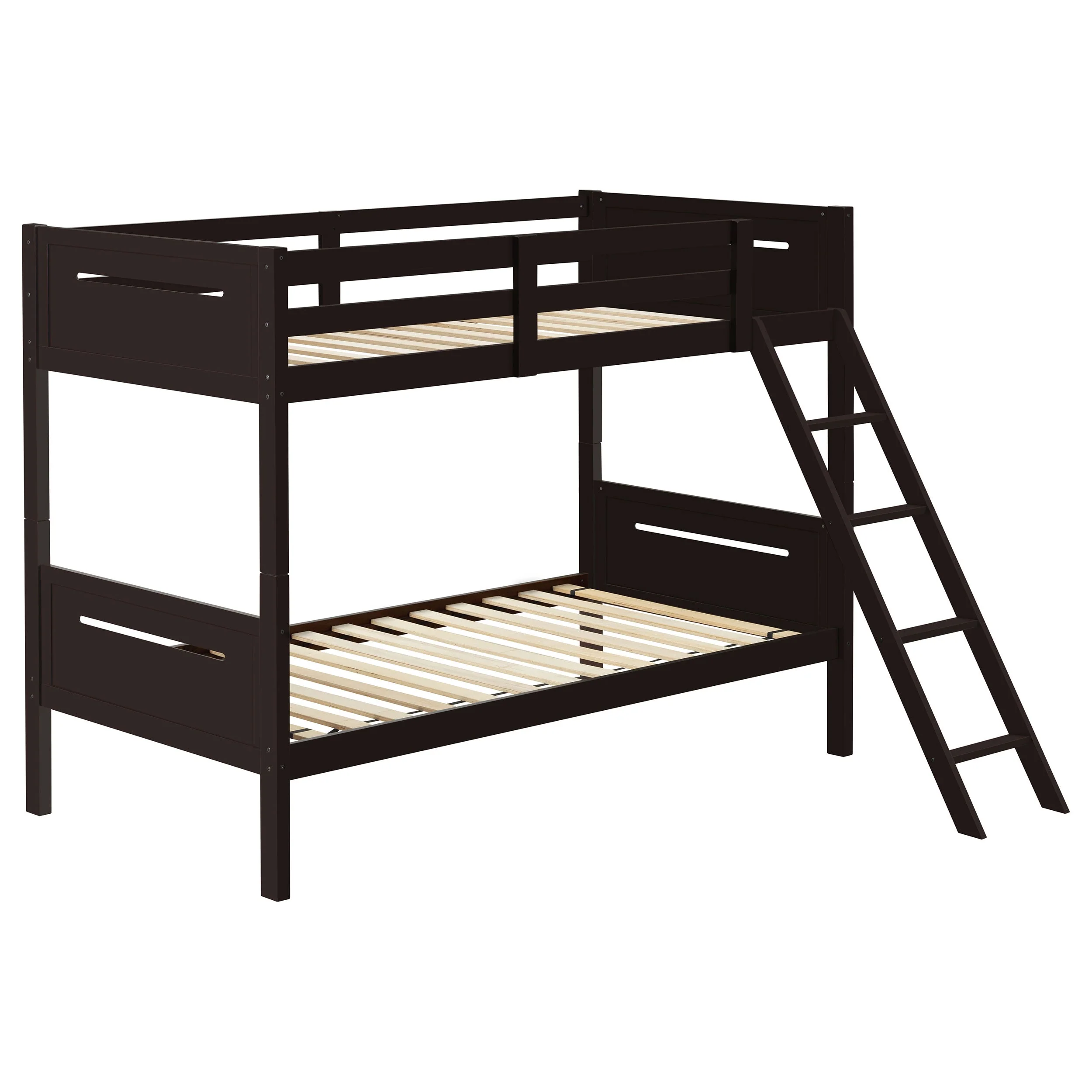 Littleton Wood Twin Over Twin Bunk Bed Espresso - Image 7
