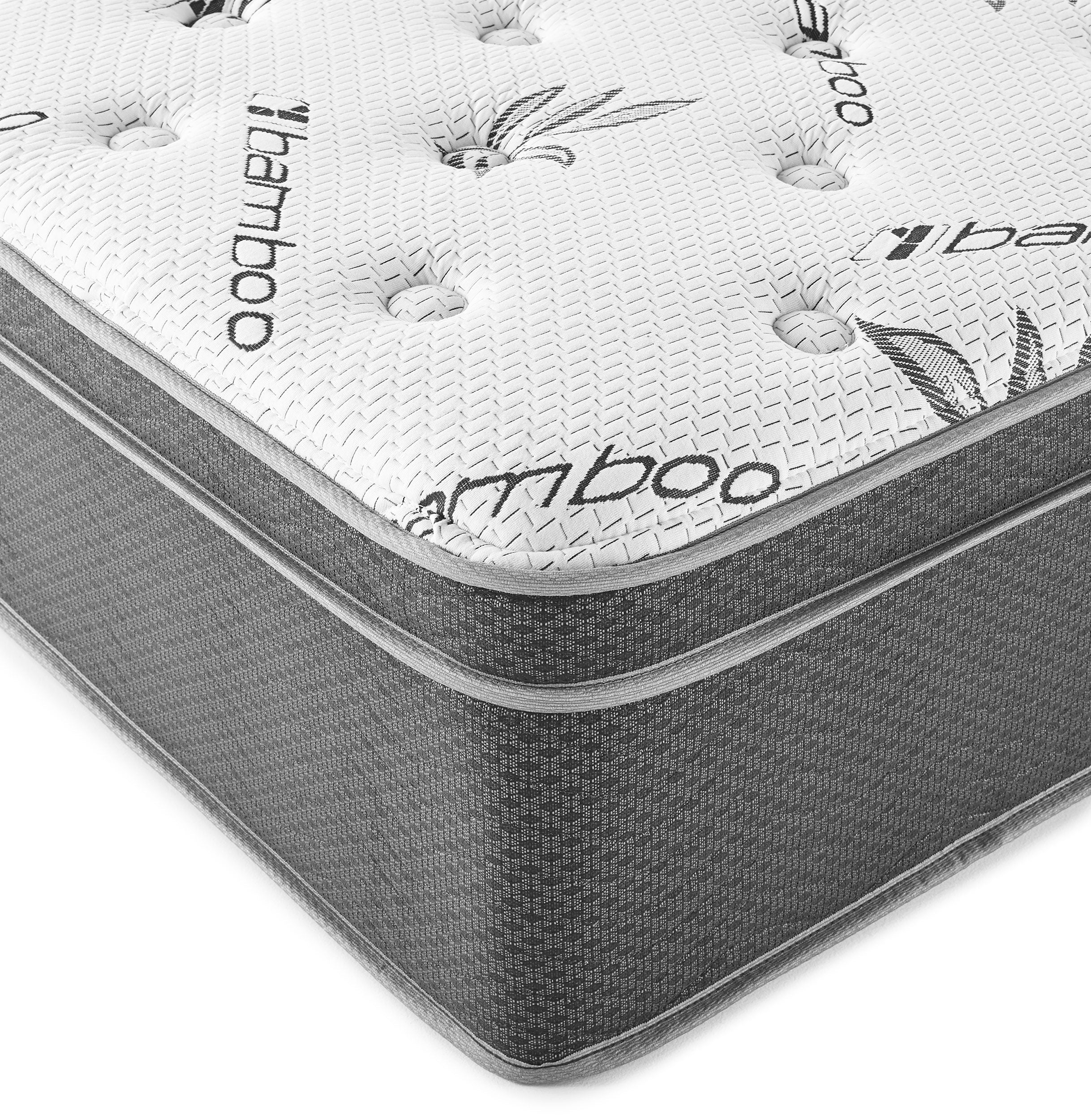 Sommet 13-inch Bamboo Euro Top Memory Foam Hybrid Mattress - Image 13