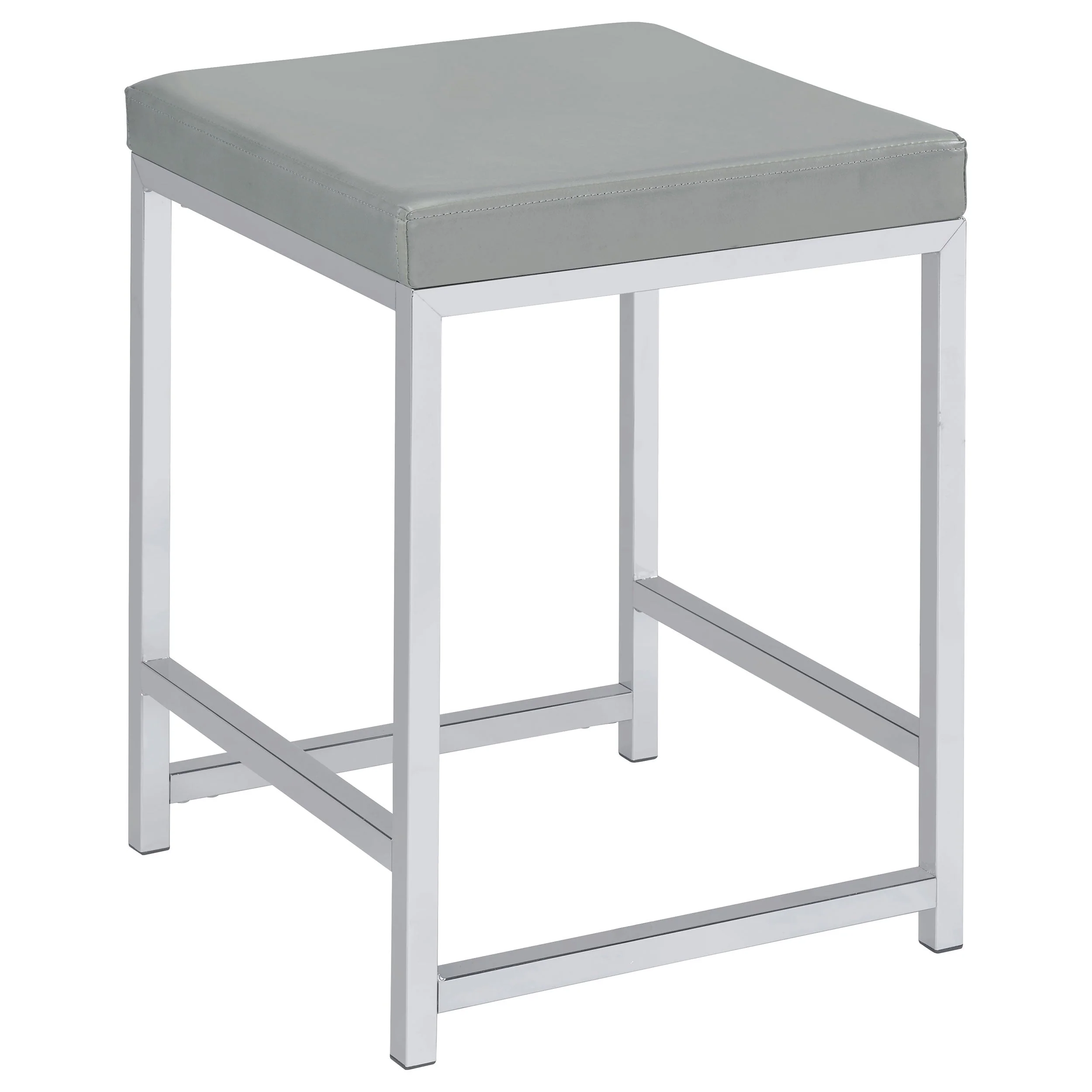 Umbridge Upholstered Square Padded Cushion Vanity Stool - Image 2