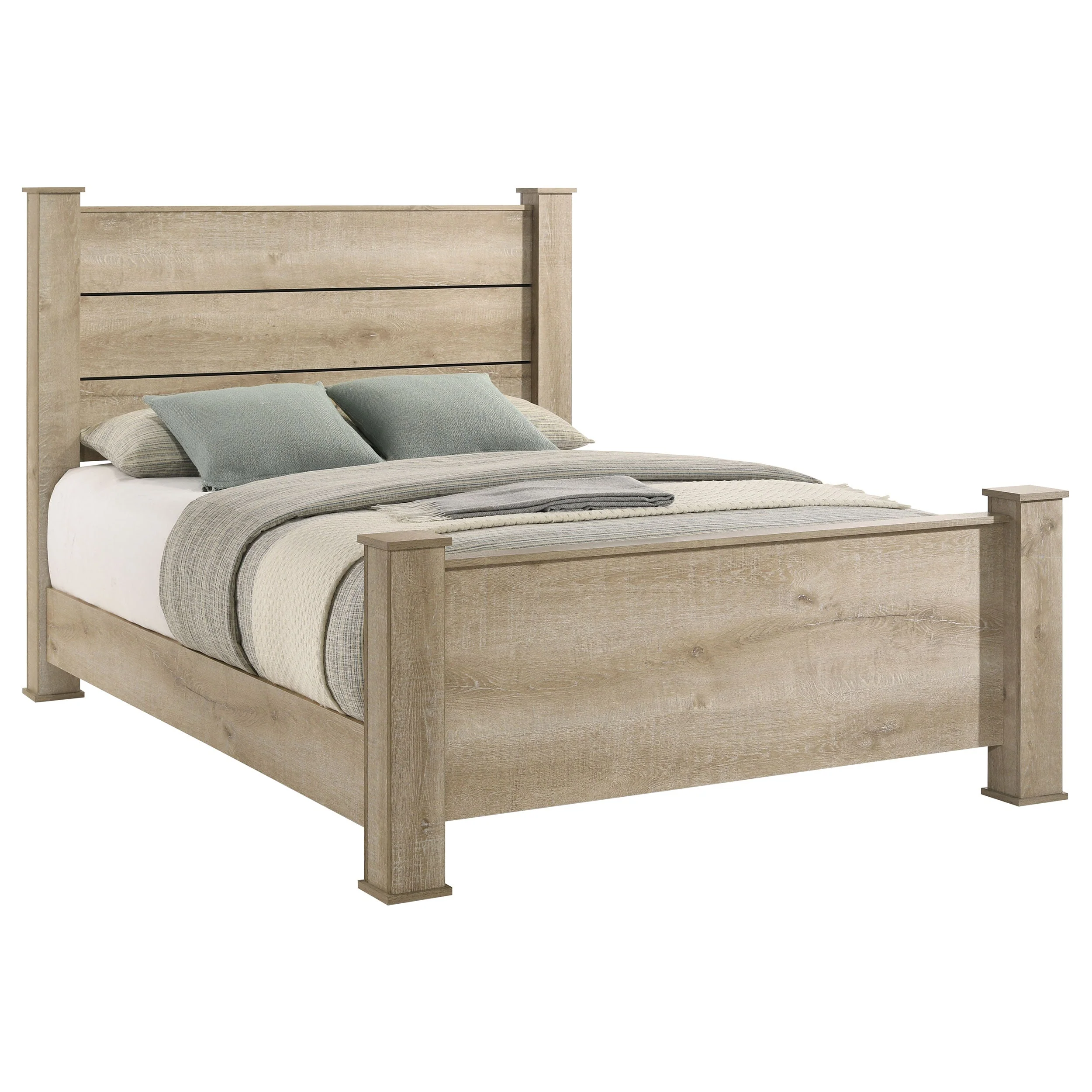 Oakglen 55-inch Panel Bed Weathered Oak - Image 10