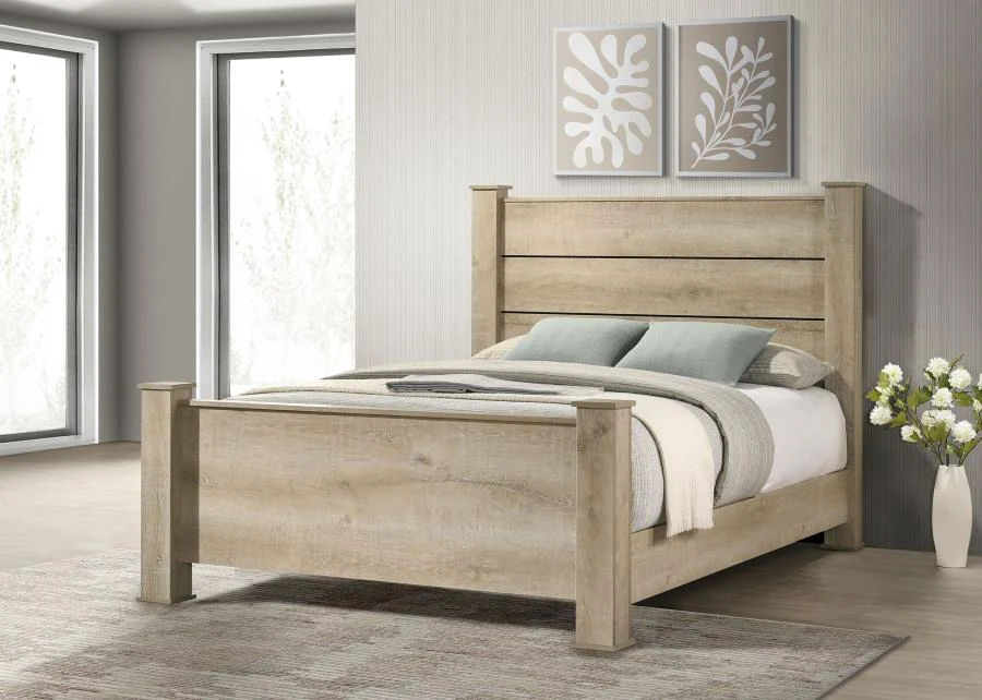 Oakglen 55-inch Panel Bed Weathered Oak - Image 2