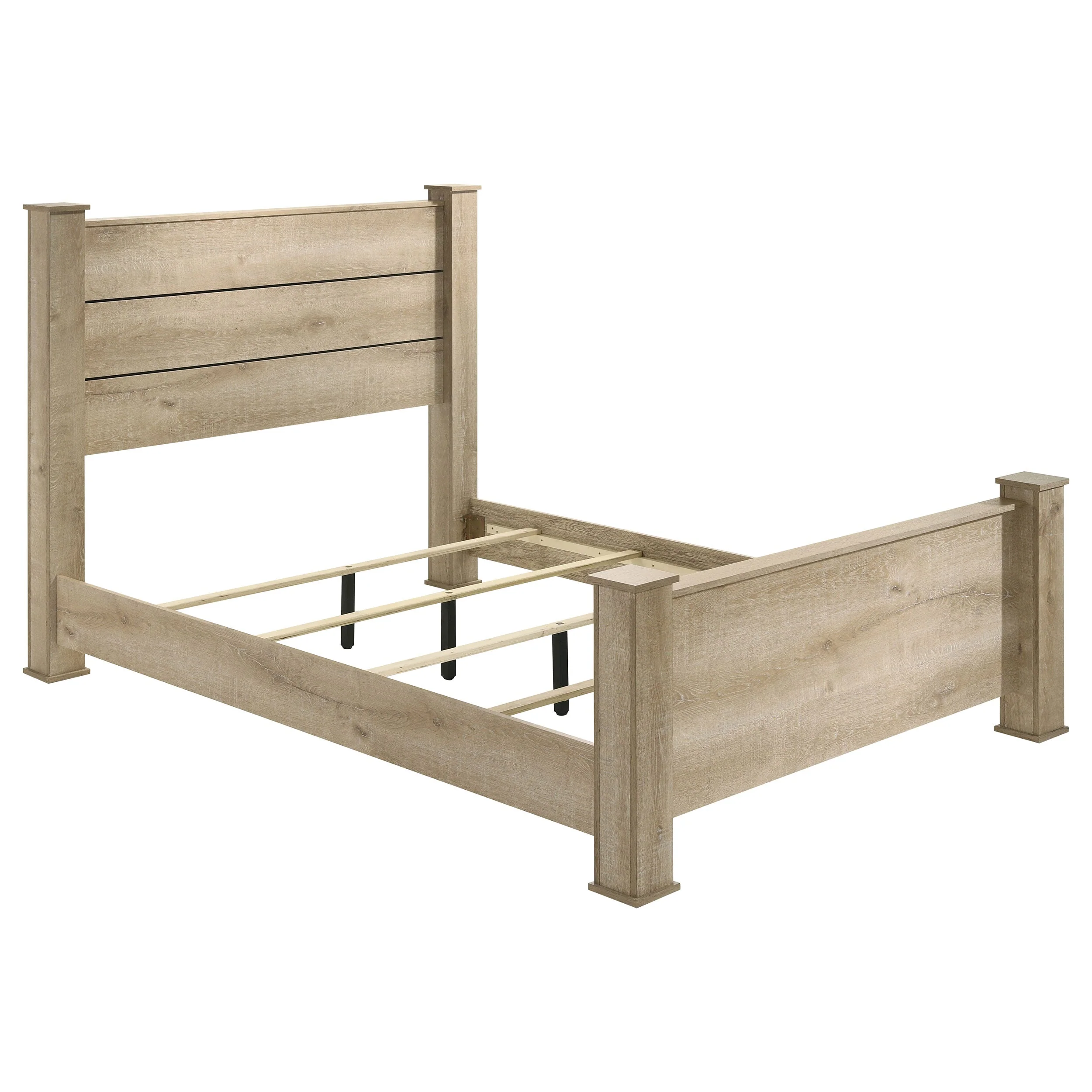 Oakglen 55-inch Panel Bed Weathered Oak - Image 4