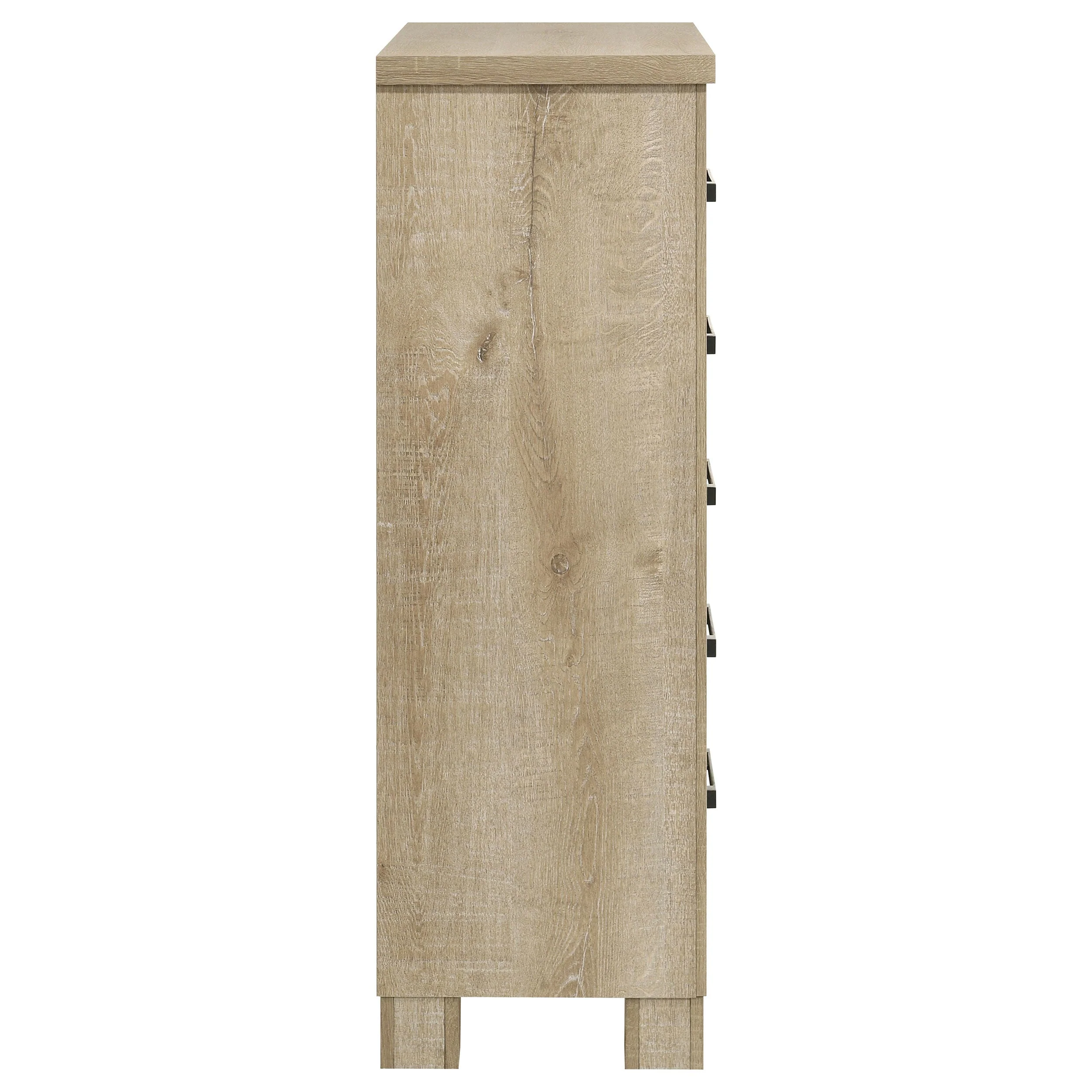 Oakglen 5-drawer Bedroom Chest of Drawers Weathered Oak - Image 10