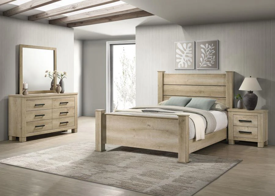 Oakglen Bedroom Set Weathered Oak - Image 5