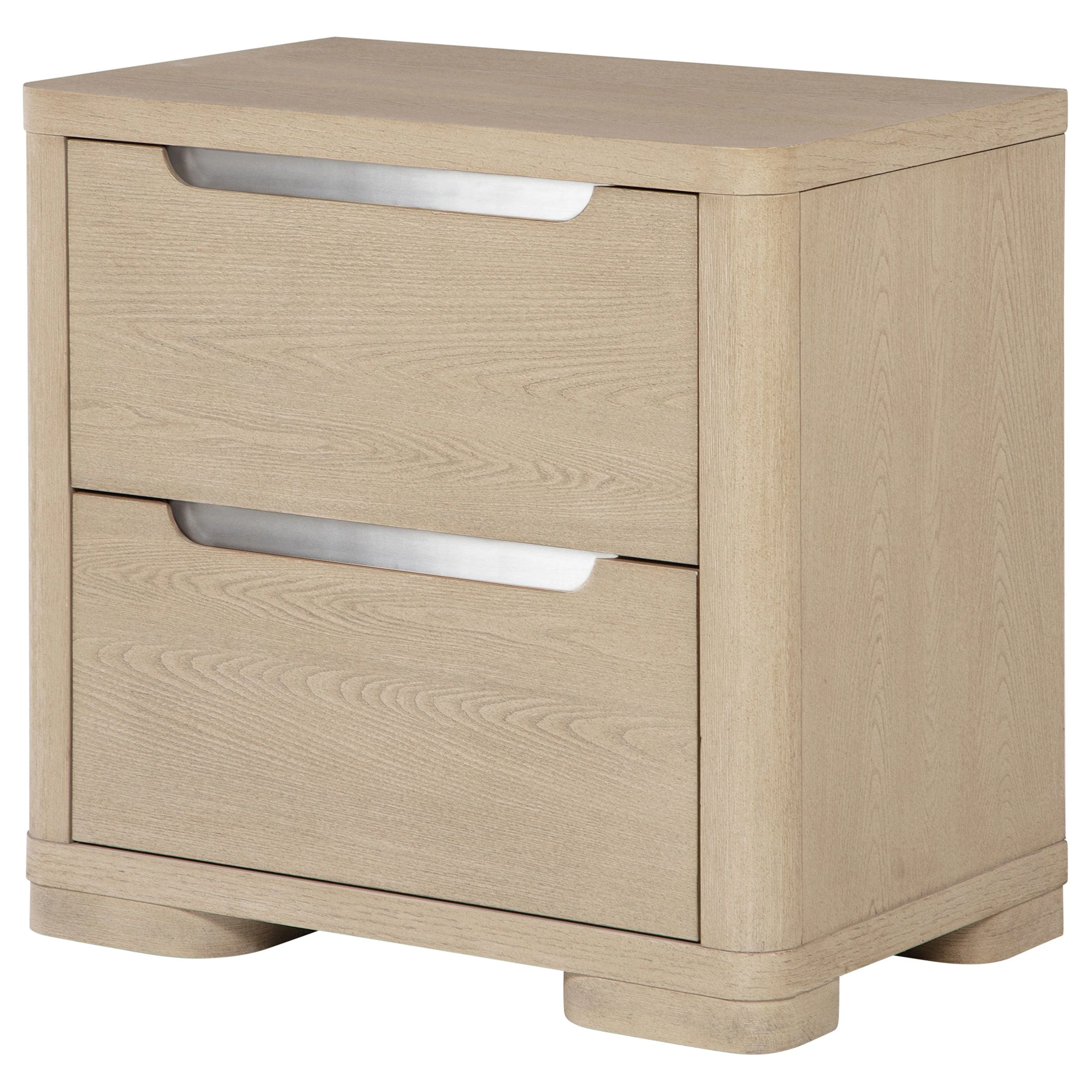 Ladera 2-drawer Nightstand Bedside Table Light Elm - Image 5