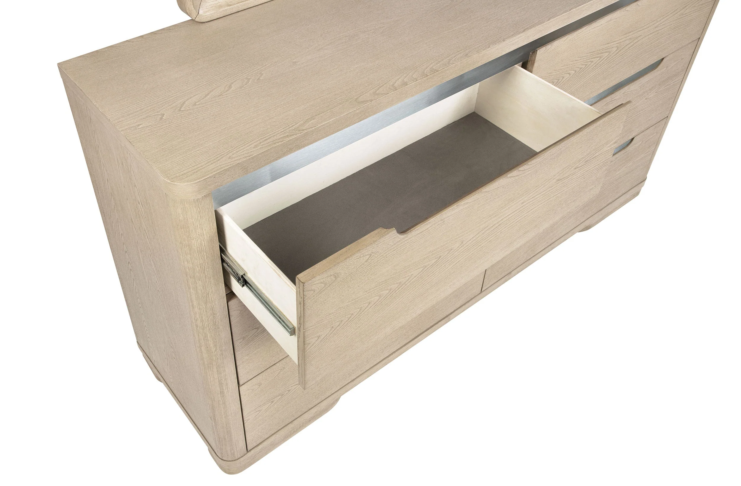 Ladera 6-drawer Bedroom Dresser and Mirror Light Elm - Image 11