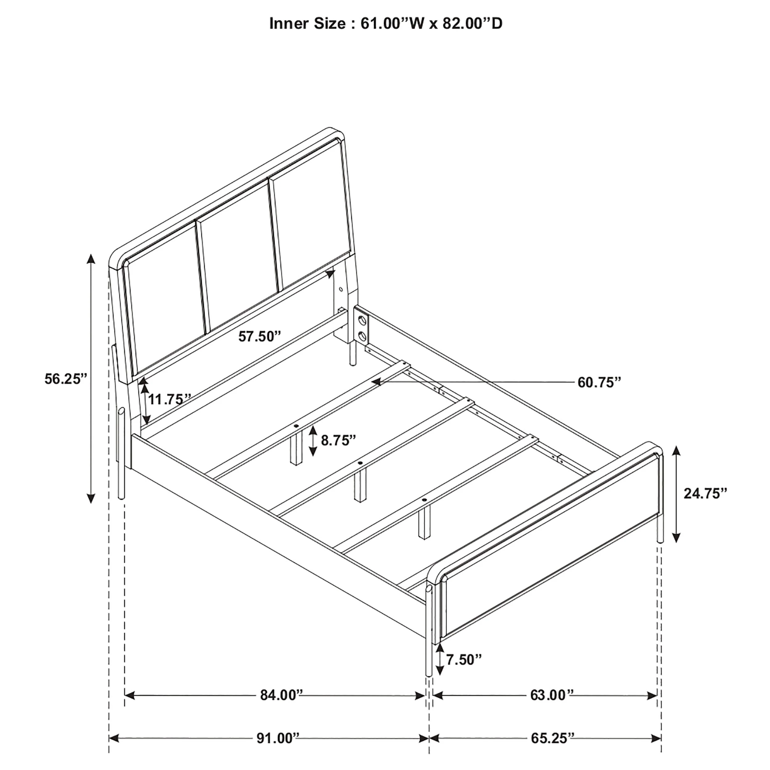 Arini 56-inch Panel Bed - Image 58