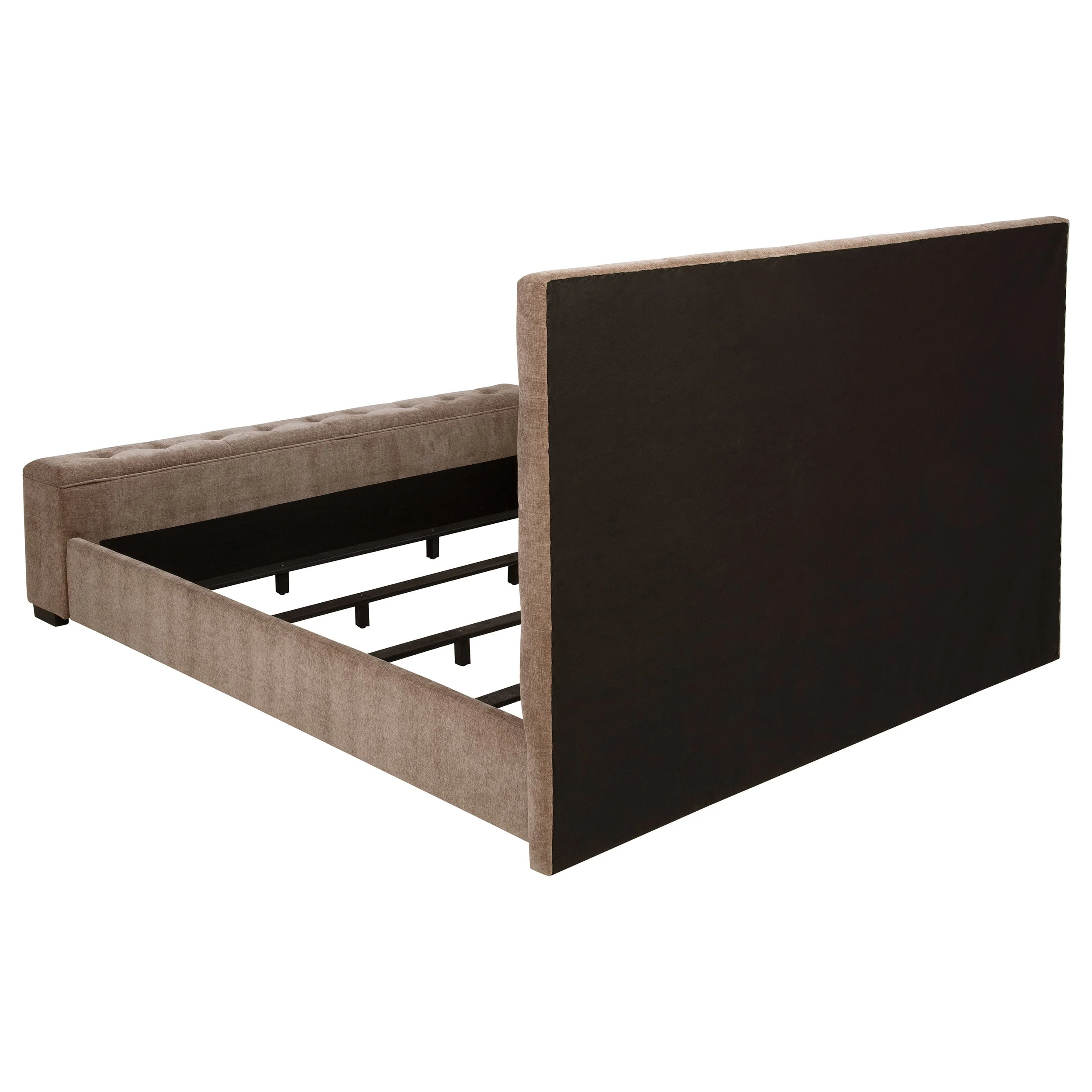 Senna Upholstered Audio Flame Visualizer Bed Brown - Image 16