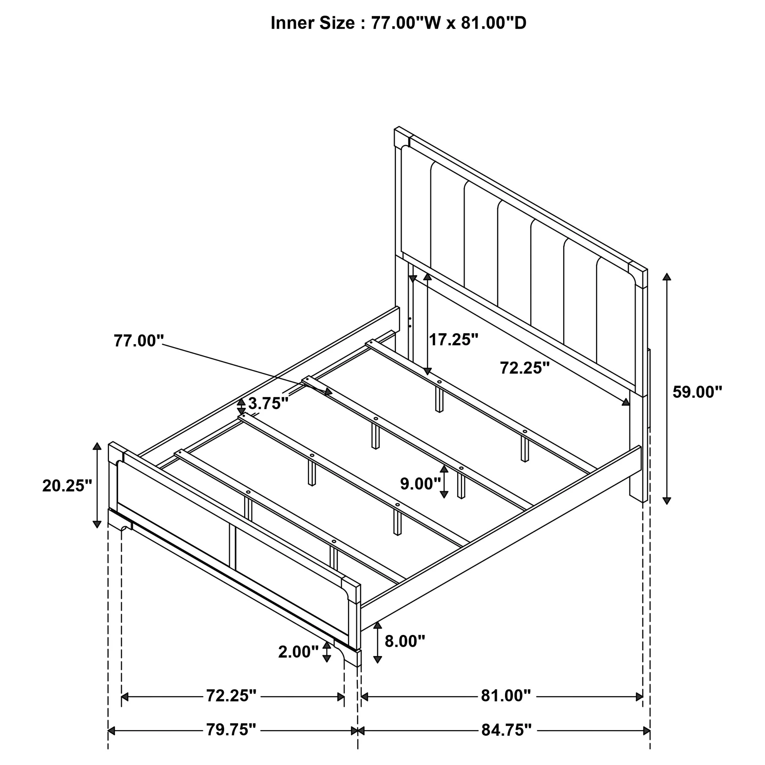 Gran Park 59-inch Panel Bed Dark Cocoa - Image 32