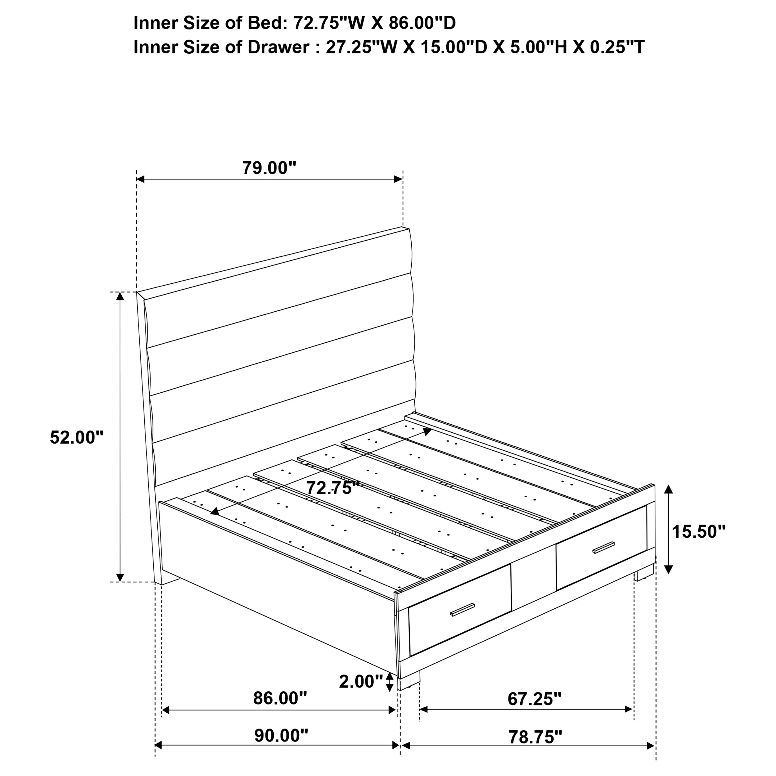 Felicity Storage Bed High Gloss - Image 30