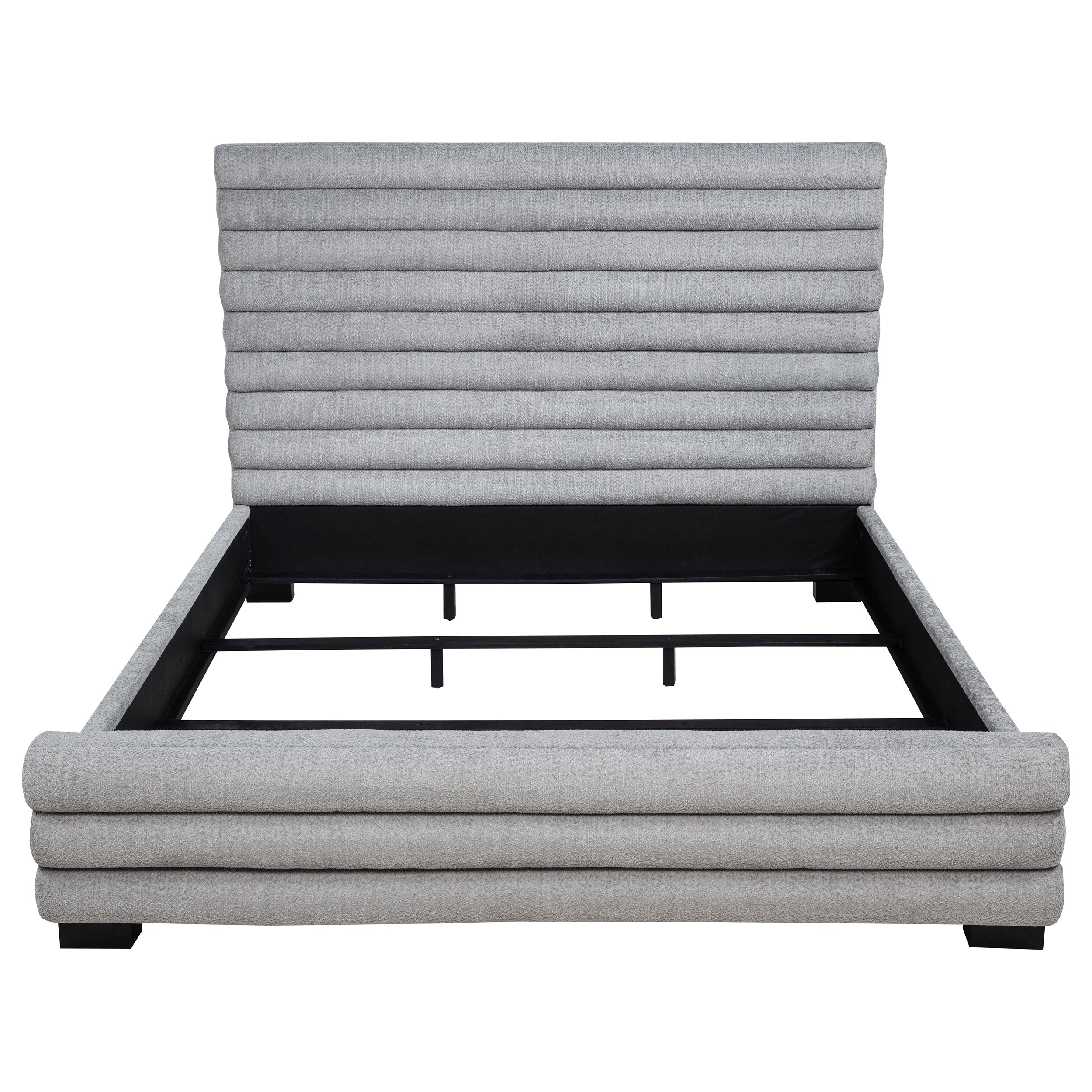 Patricia 58-inch Boucle Upholstered Bed Grey - Image 15